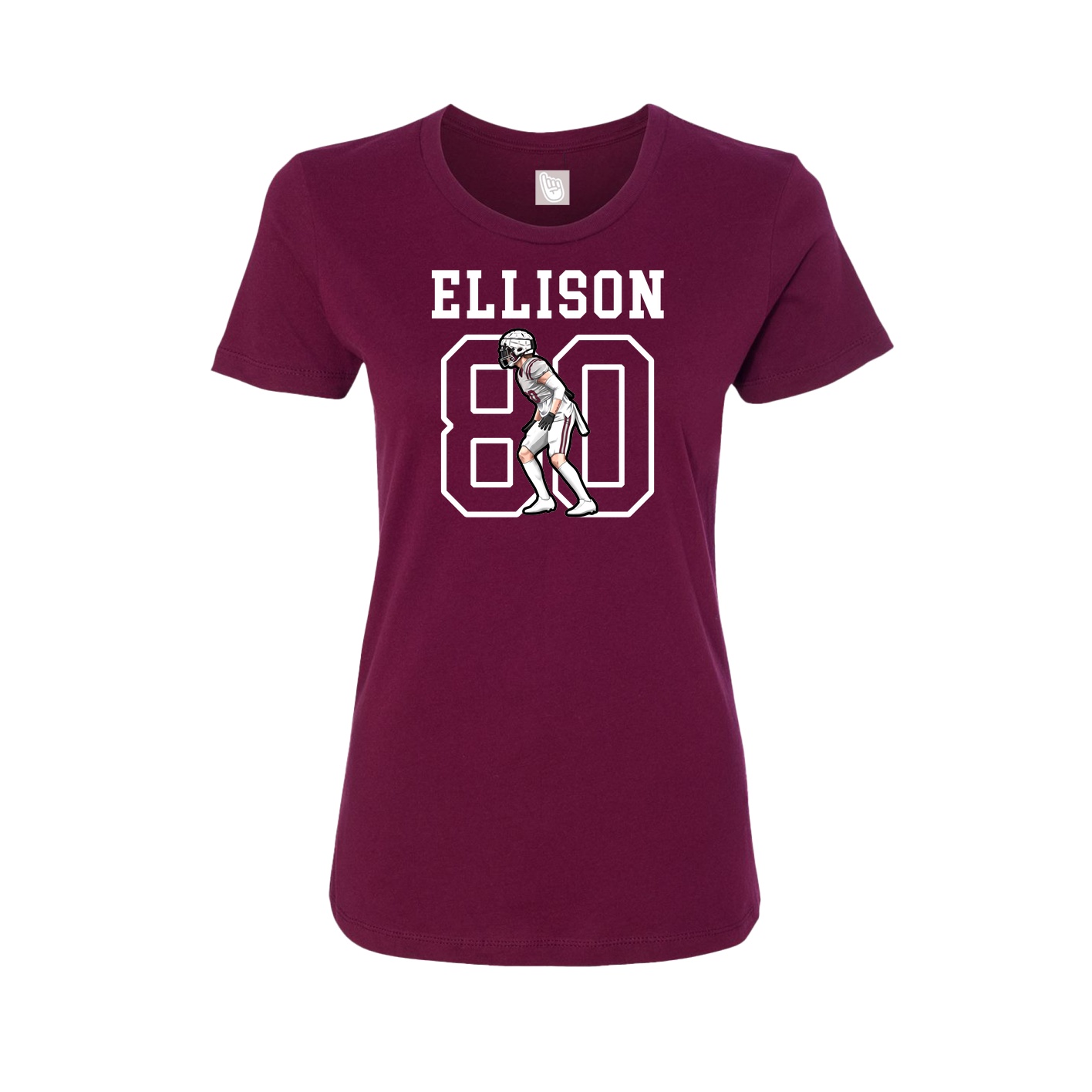 Fitted Women's Tee — Shirsey in Maroon