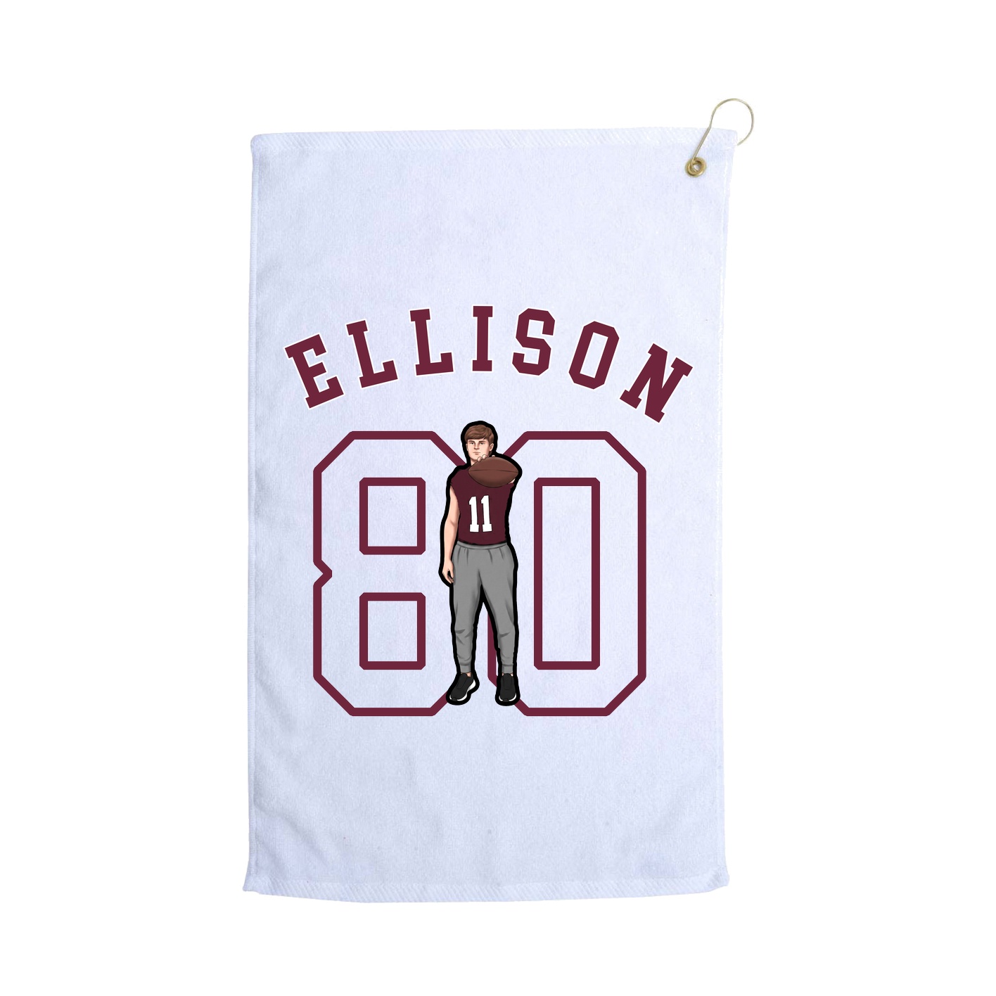 Golf Towel — Shirsey Arch in White