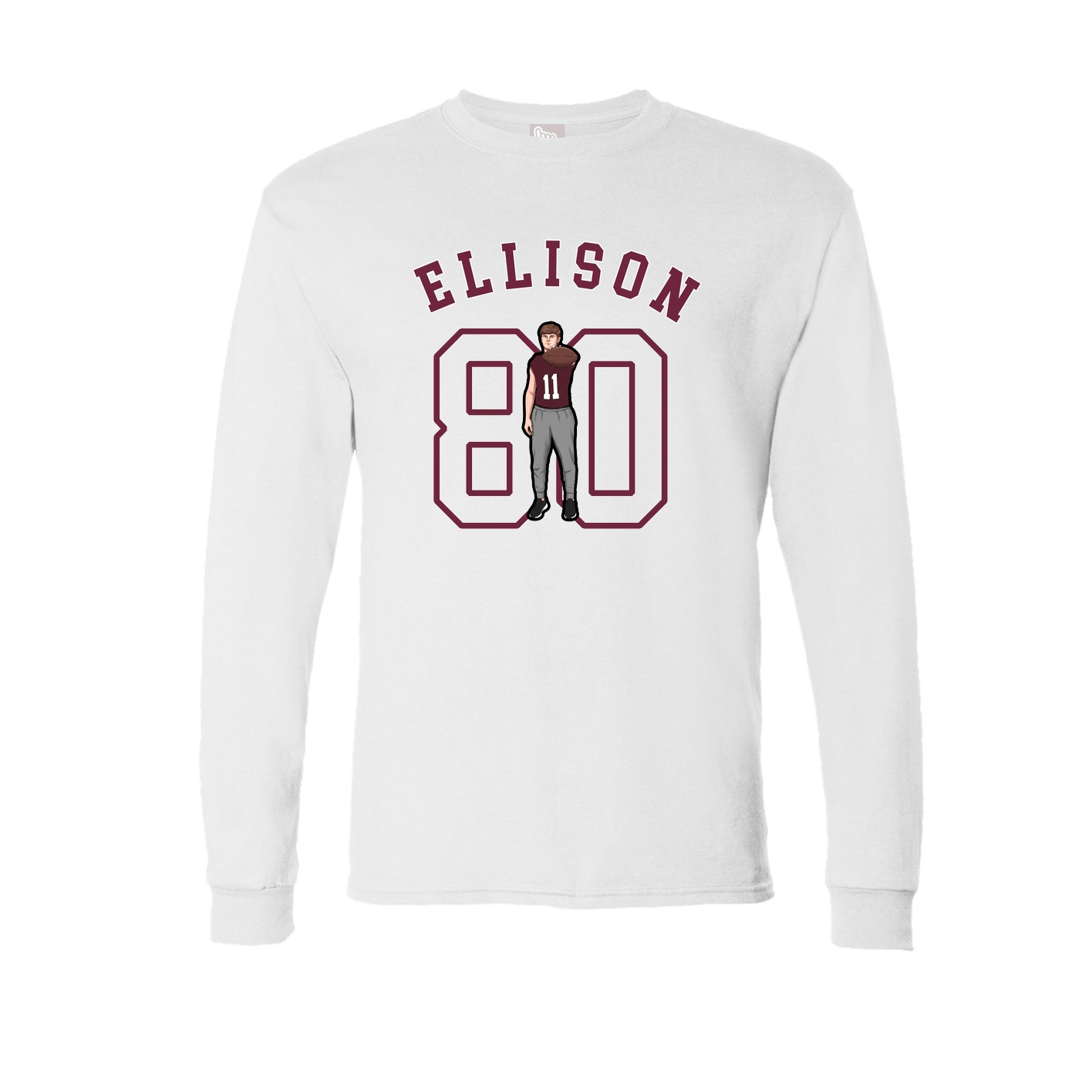 Long Sleeve Tee — Shirsey Arch in White