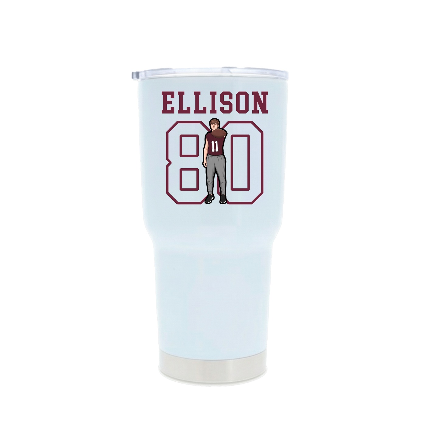 30oz Stainless Steel Tumbler — Shirsey in White