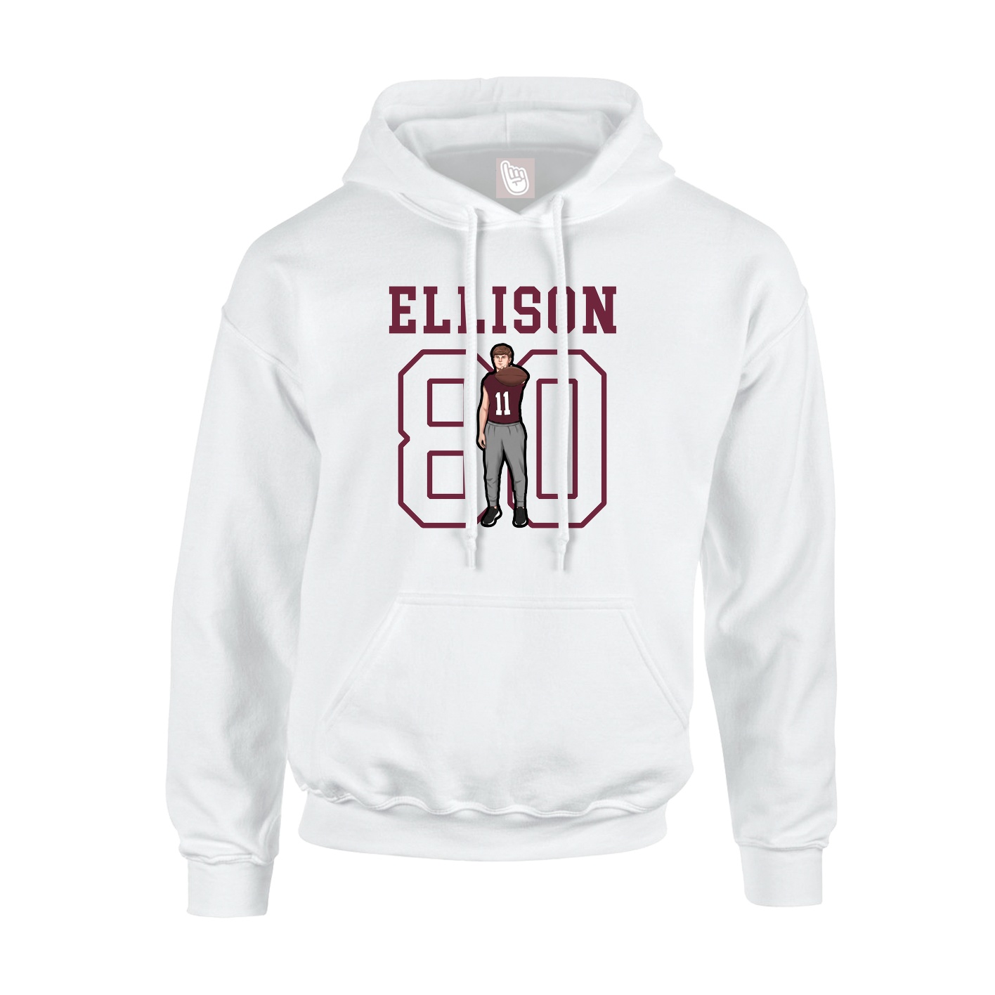 Youth Hoodie — Shirsey in White