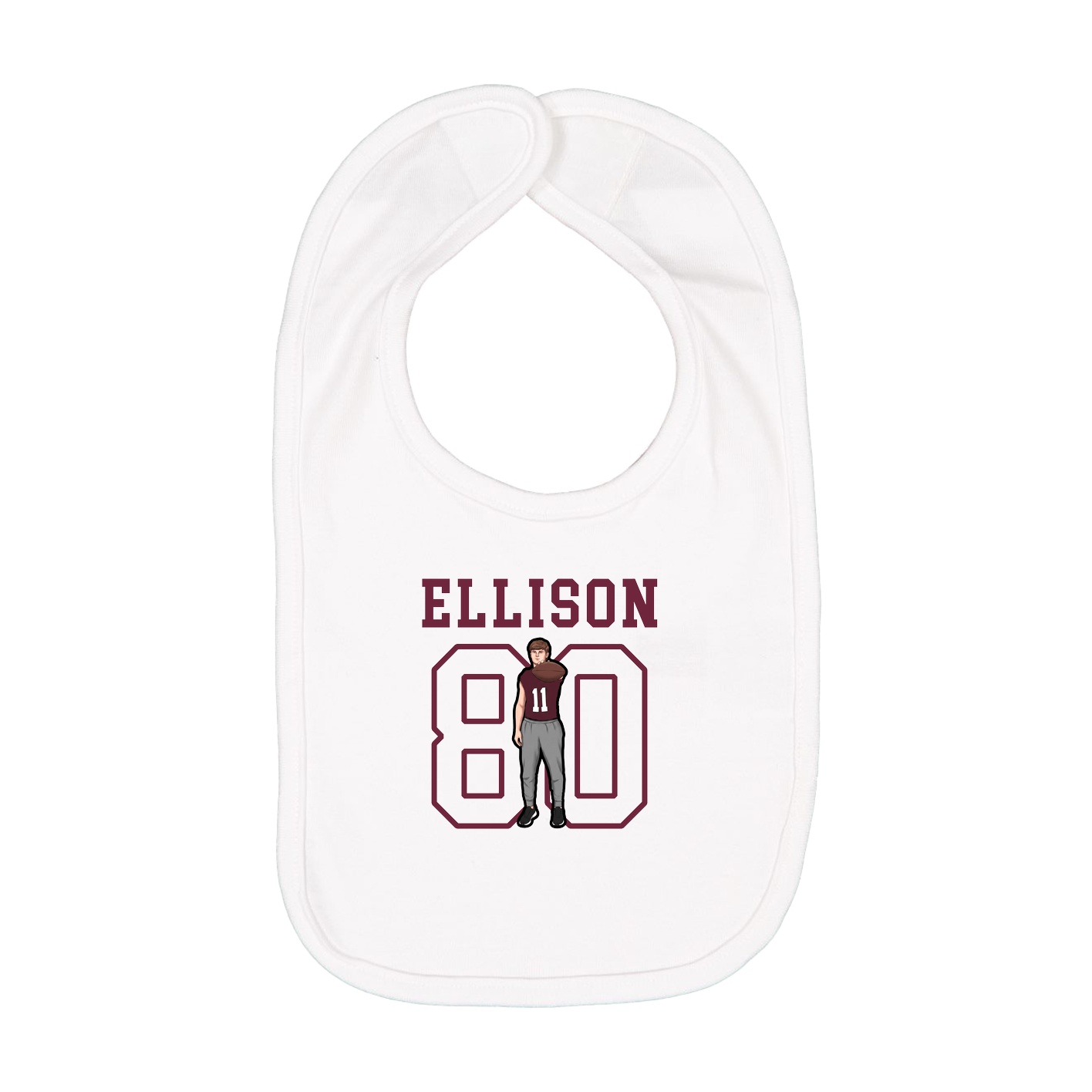 Infant Bib — Shirsey in White