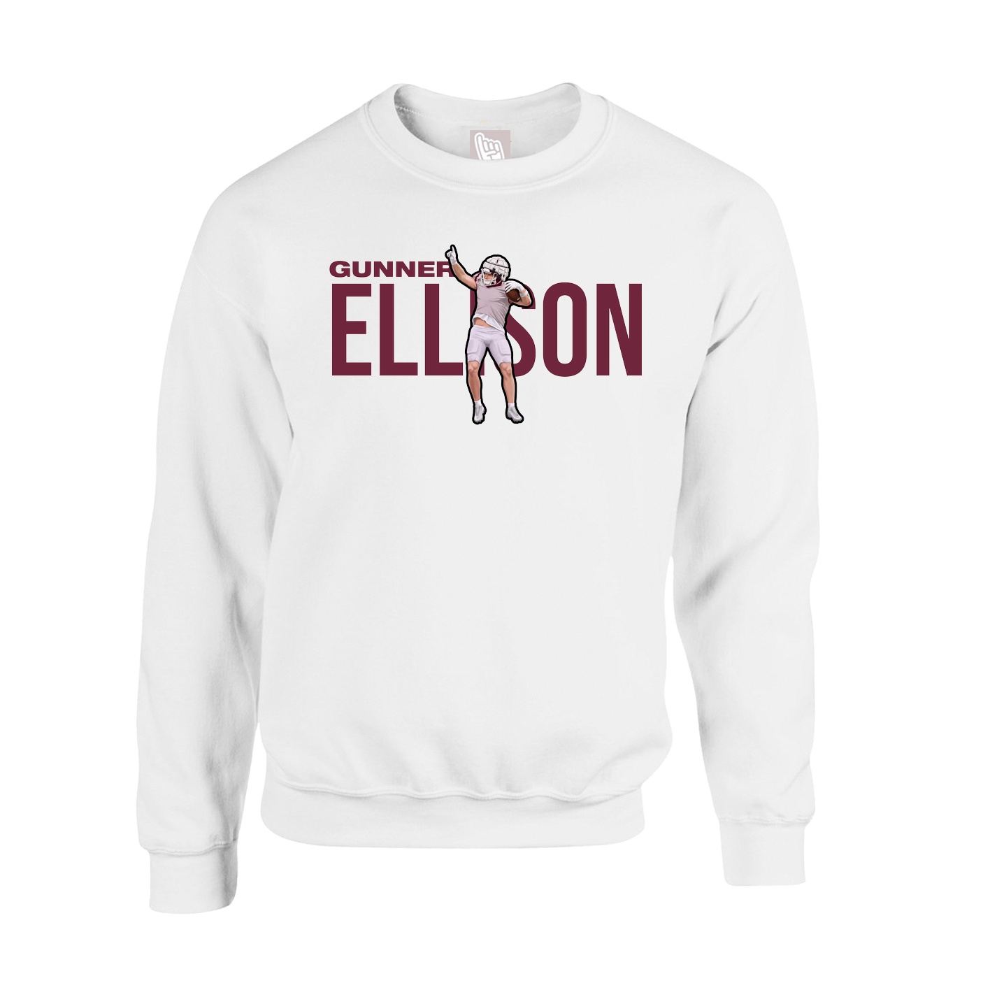 Fleece Crew — Player Name in White