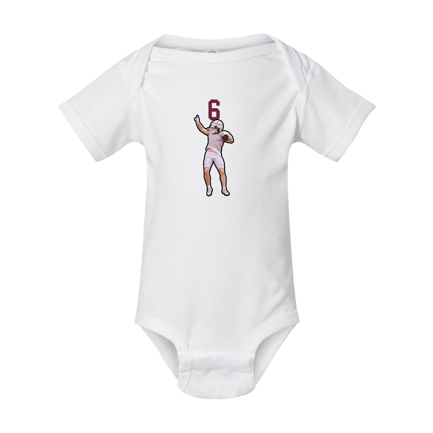Baby Onesie — Number Top in White