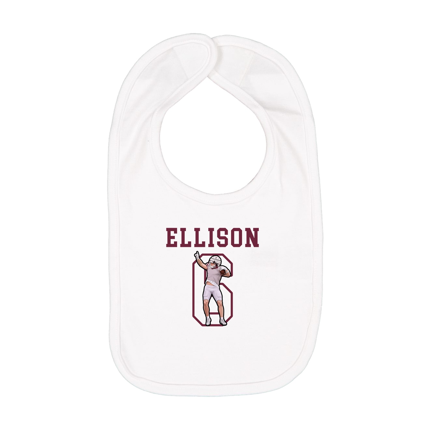 Infant Bib — Shirsey in White