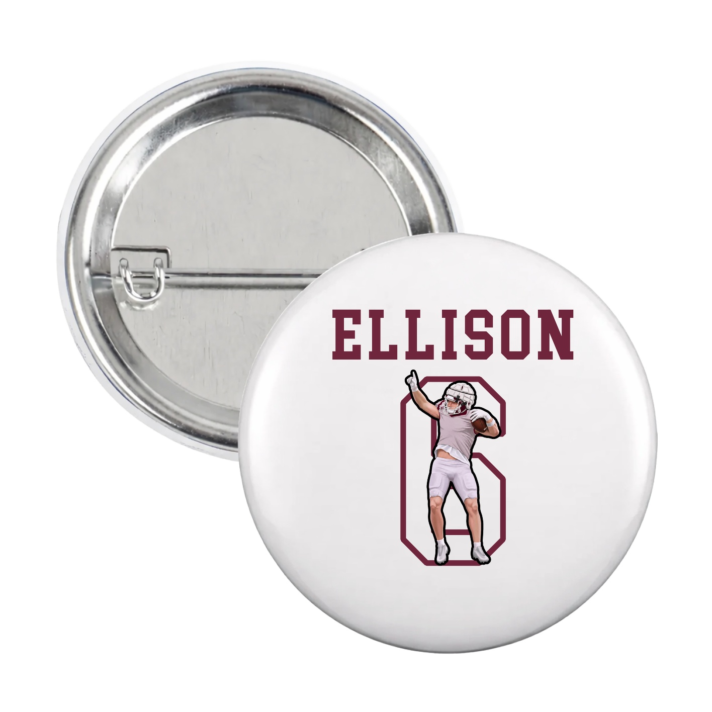 Game Day Button — Shirsey in White