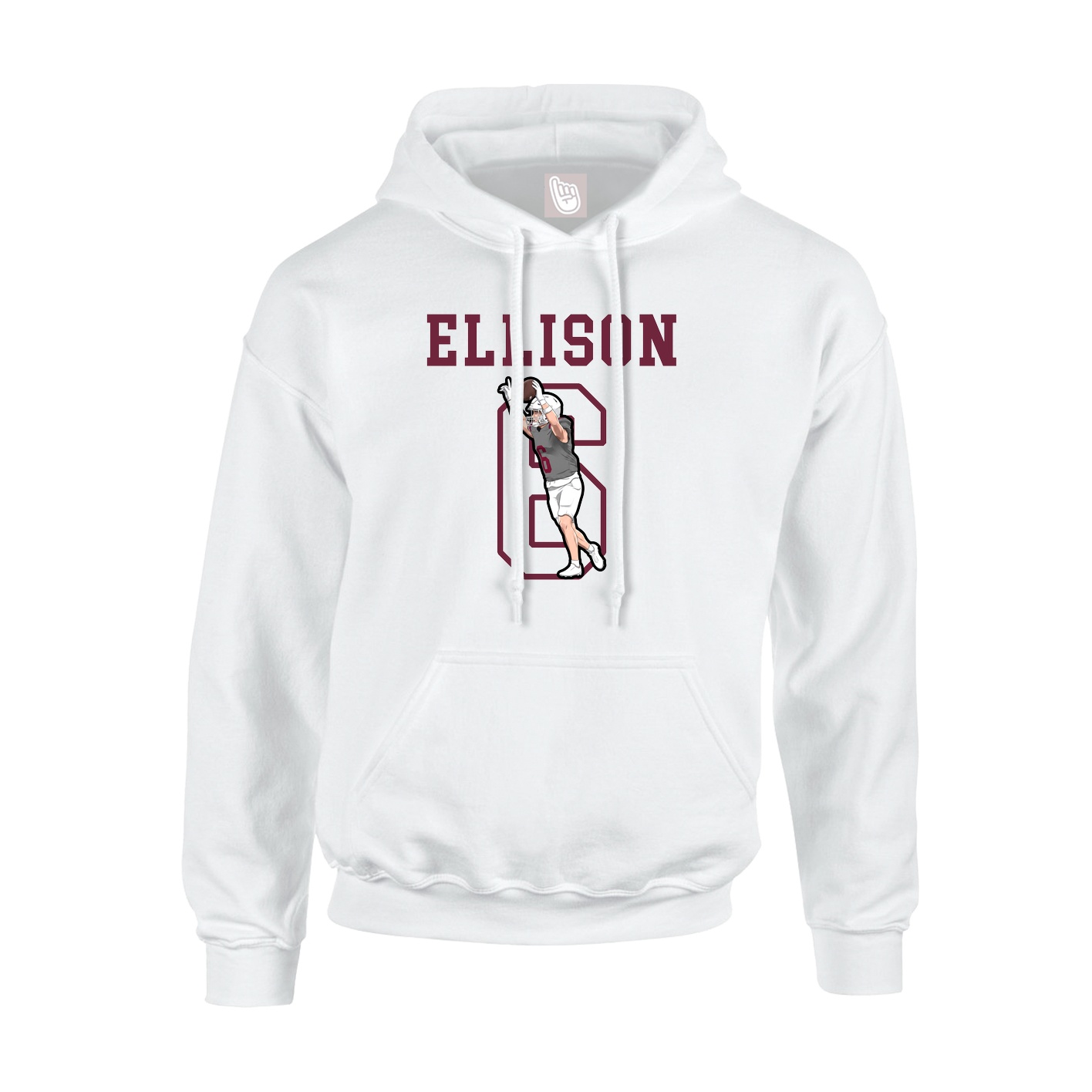 Hoodie — Shirsey in White