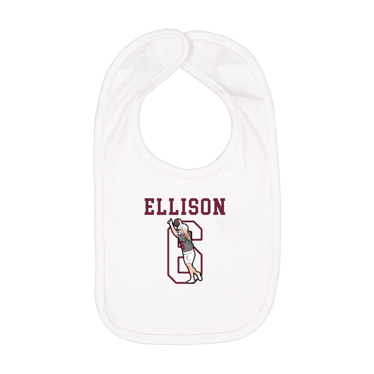Infant Bib — Shirsey in White