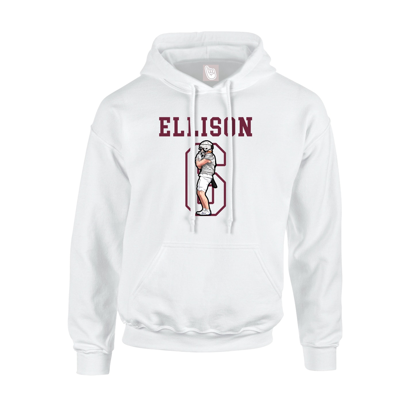 Hoodie — Shirsey in White