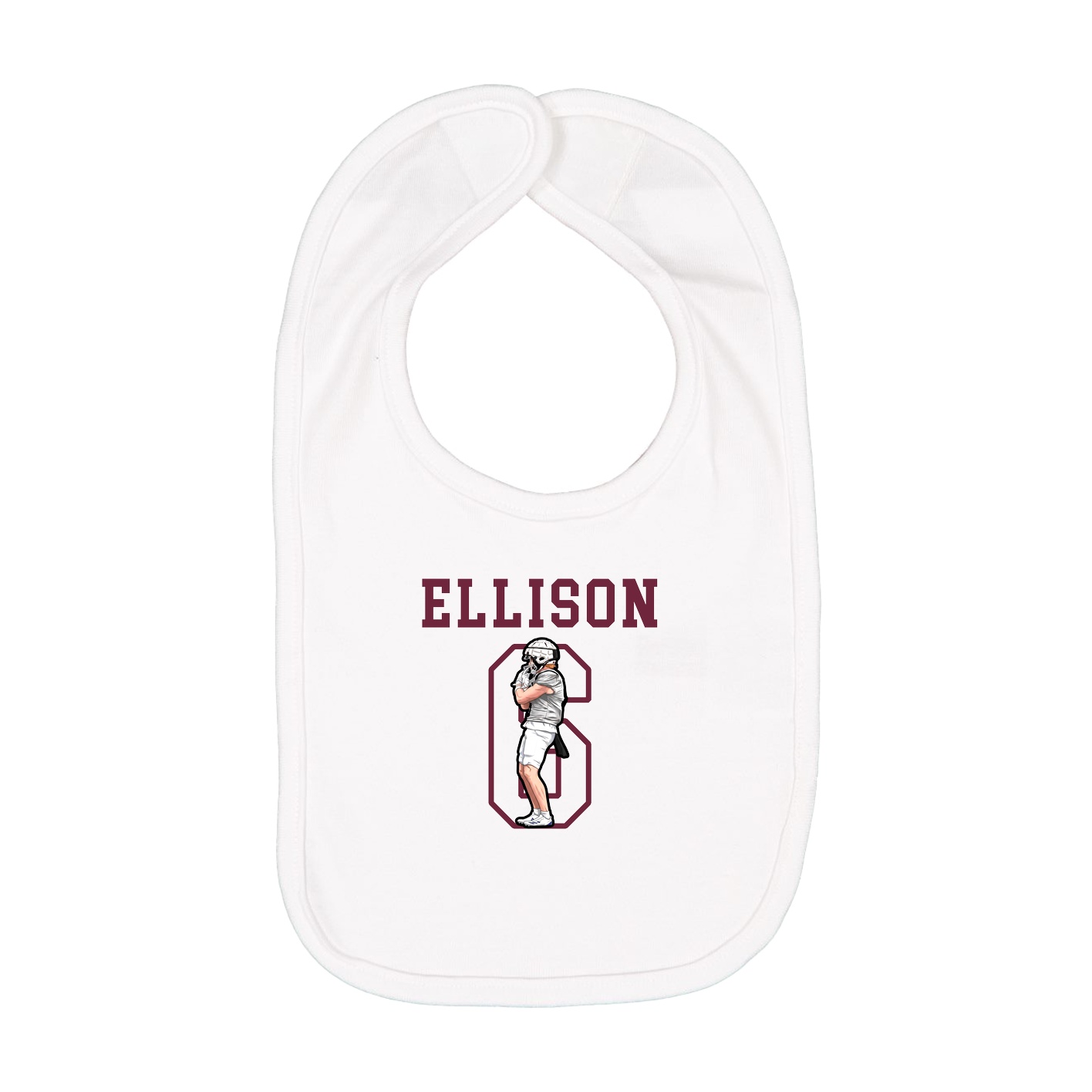 Infant Bib — Shirsey in White