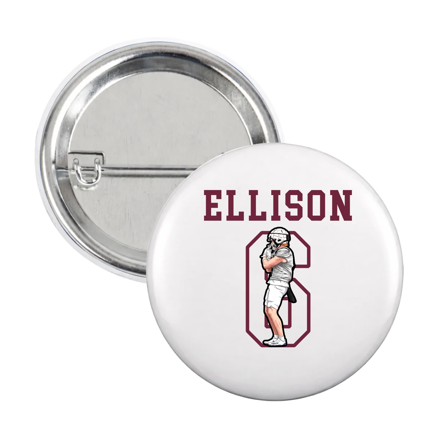 Game Day Button — Shirsey in White