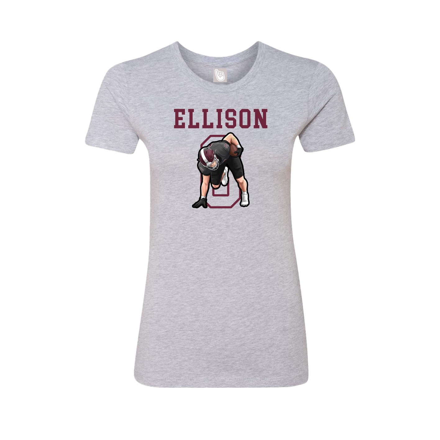 Fitted Women's Tee — Shirsey in Grey