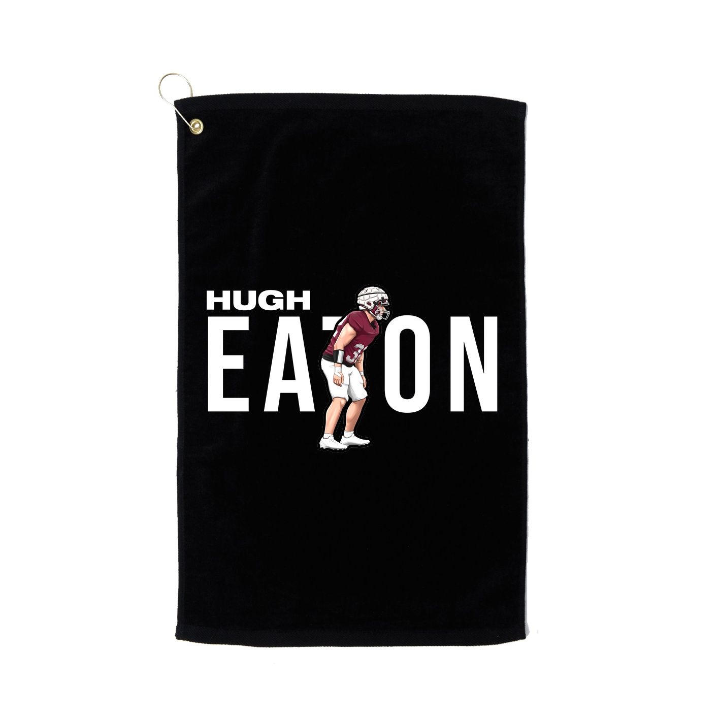 Golf Towel — Player Name in Black