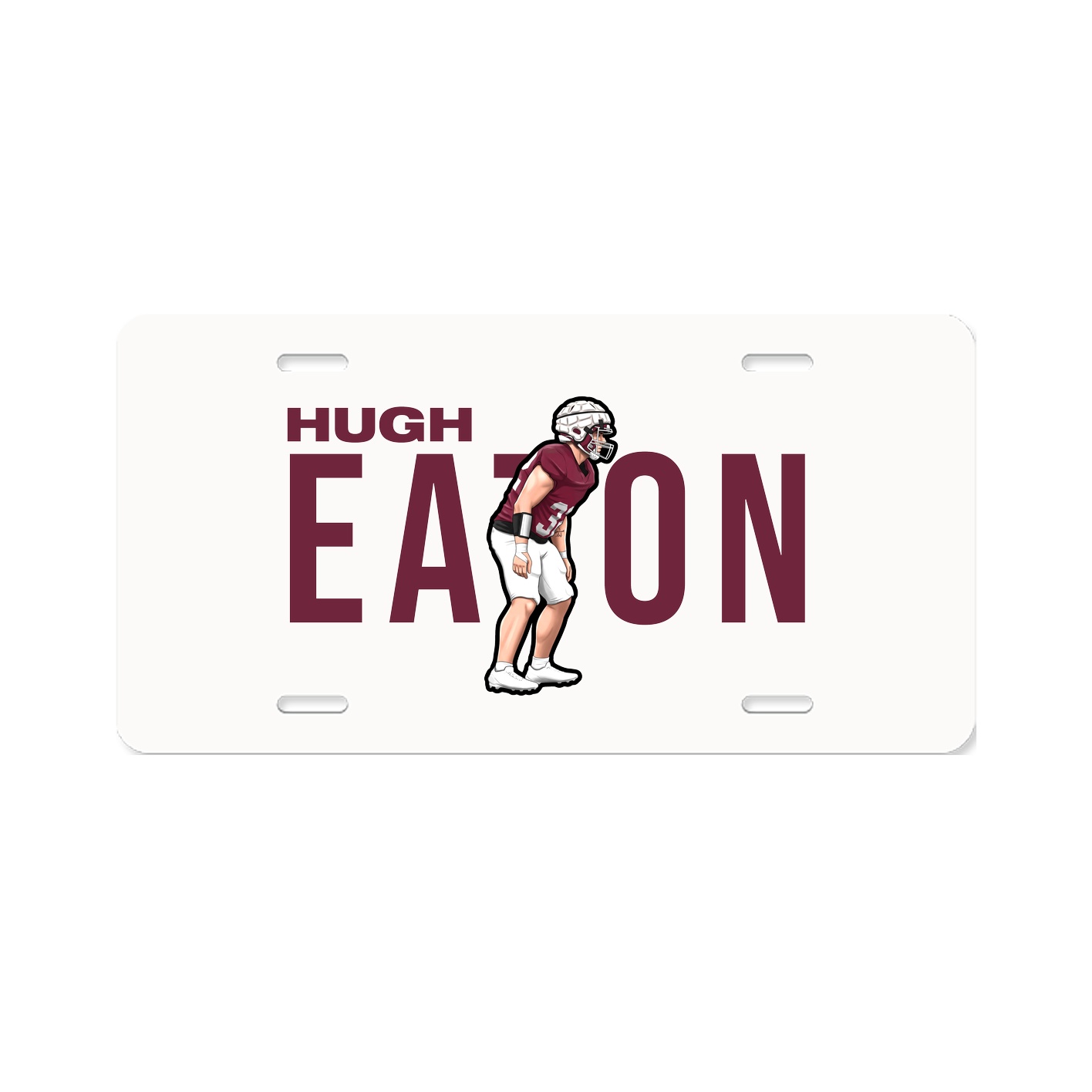 License Plate — Player Name in Classic