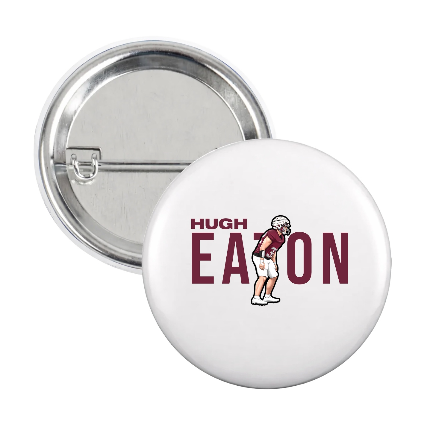 Game Day Button — Player Name in White