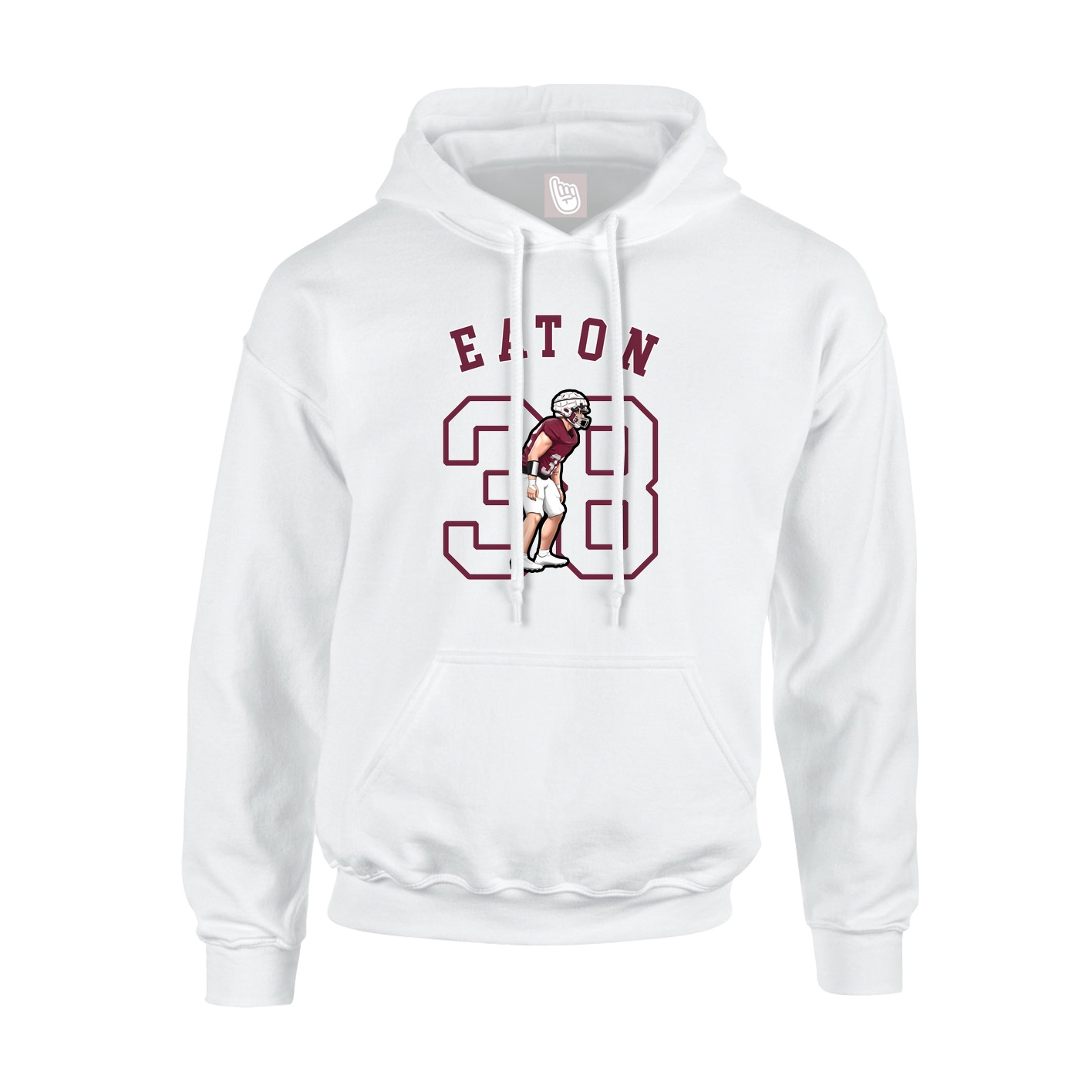 Youth Hoodie — Shirsey Arch in White