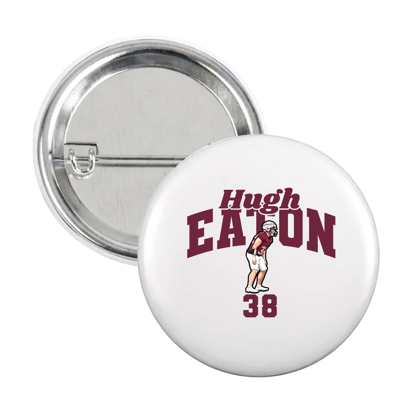 Game Day Button — Signature Arch in White