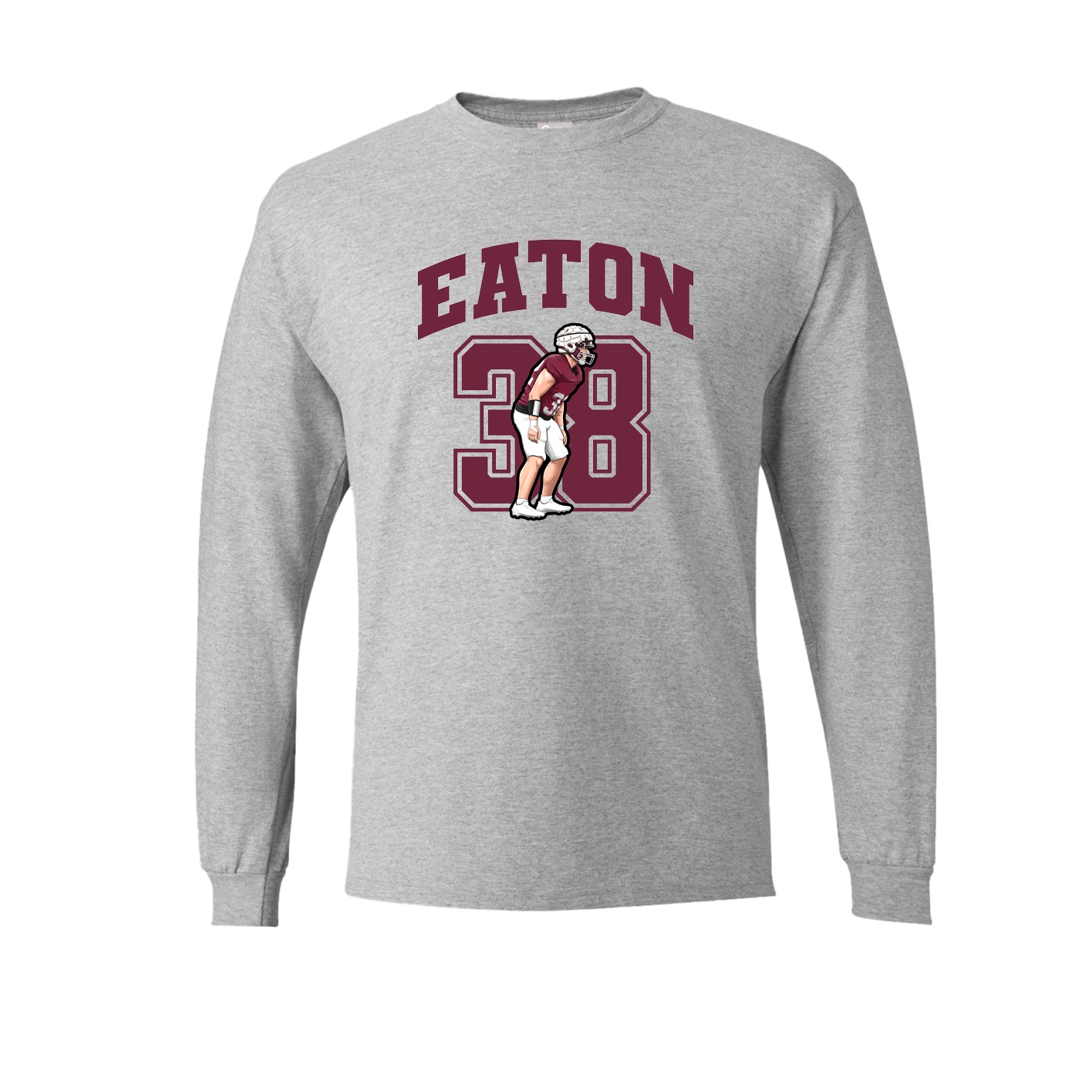 Long Sleeve Tee — Number in Grey