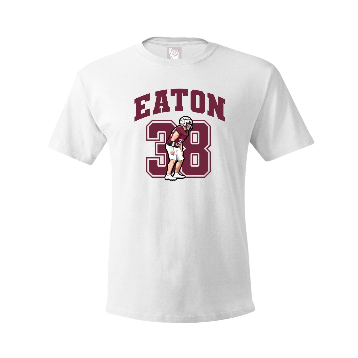 Youth Tee — Number in White