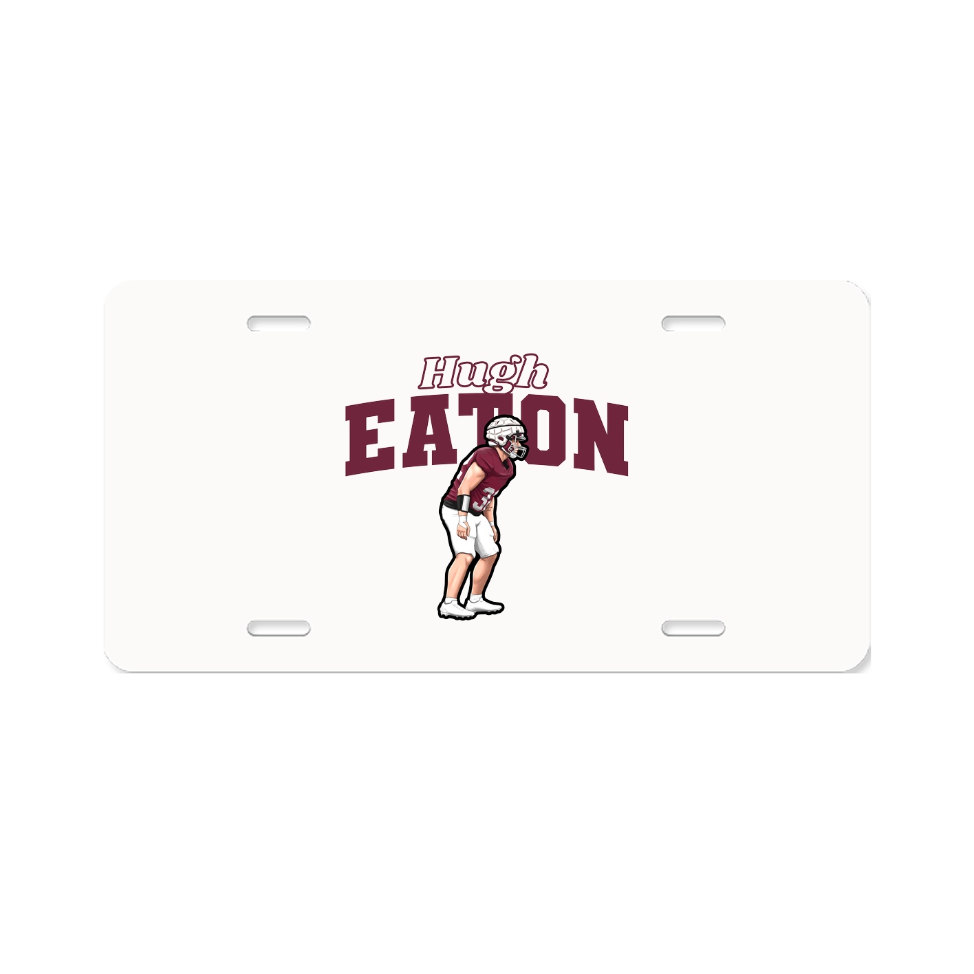 License Plate — Name Arch in Classic