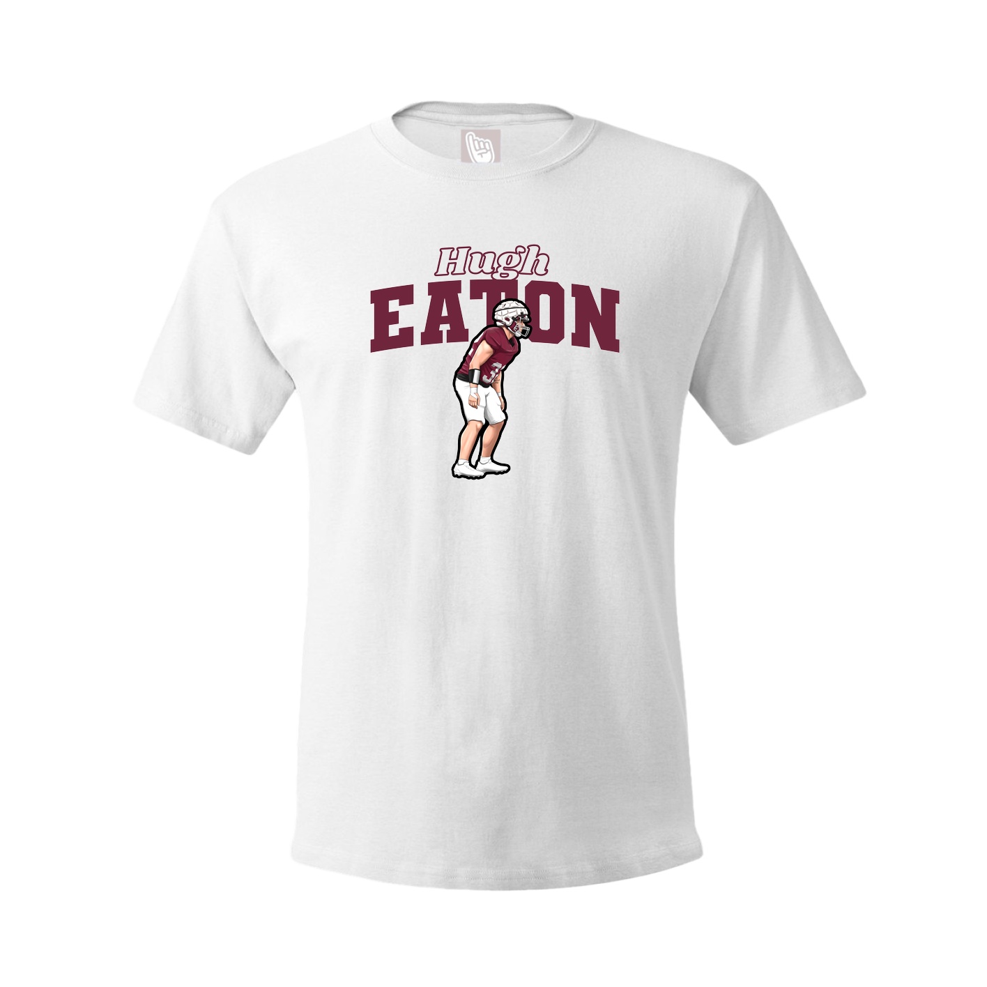 Youth Tee — Name Arch in White
