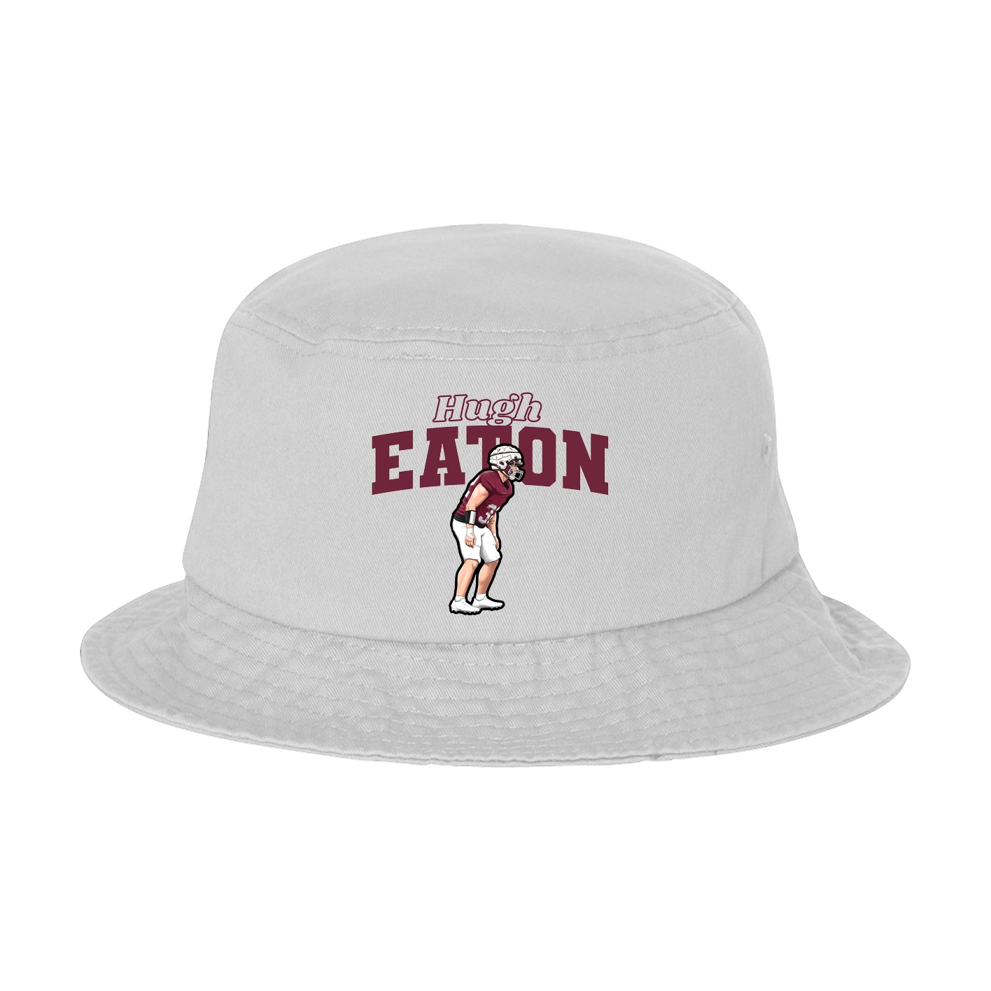 Bucket Cap — Name Arch in White