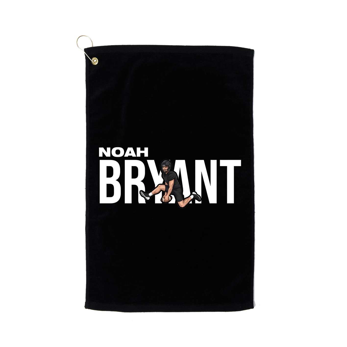 Golf Towel — Player Name in Black