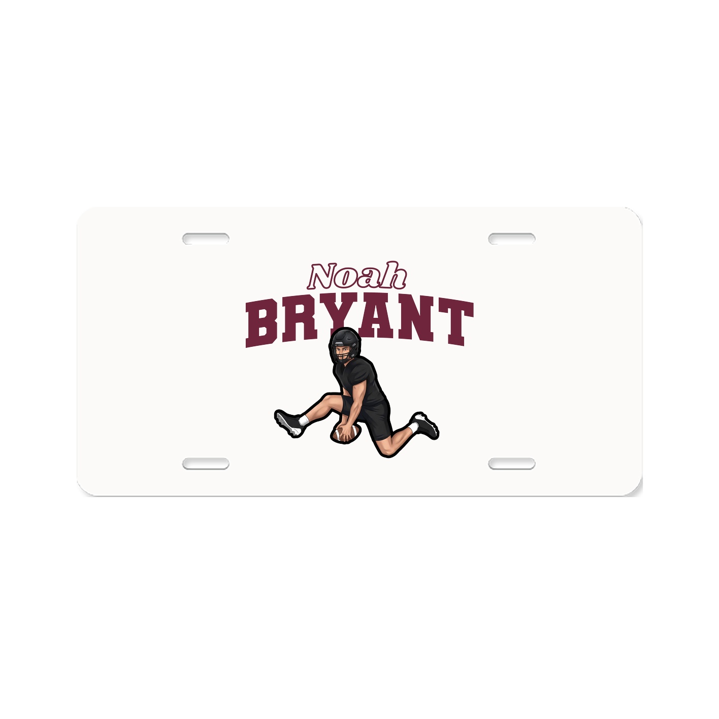 License Plate — Name Arch in Classic