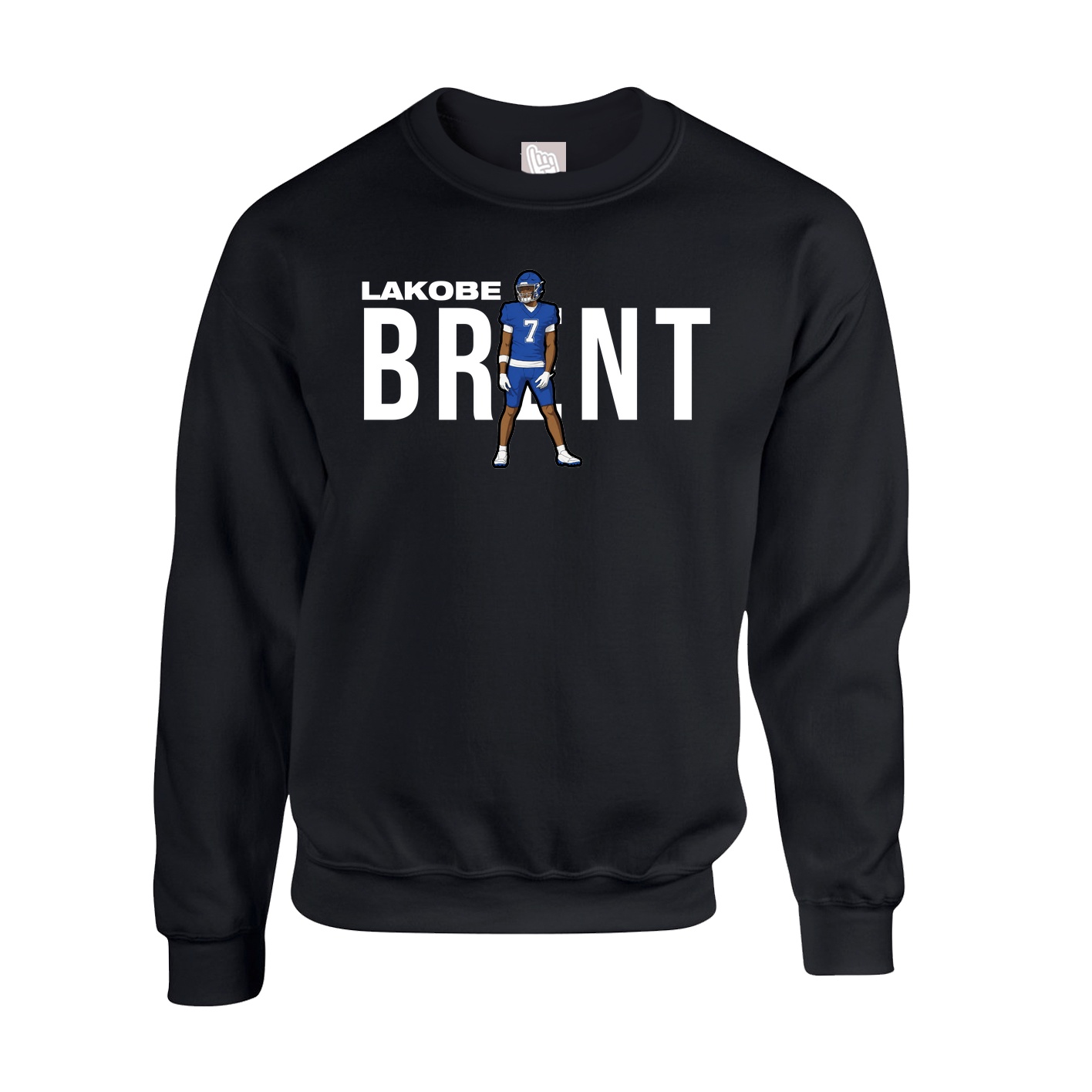 Fleece Crew — Player Name in Black