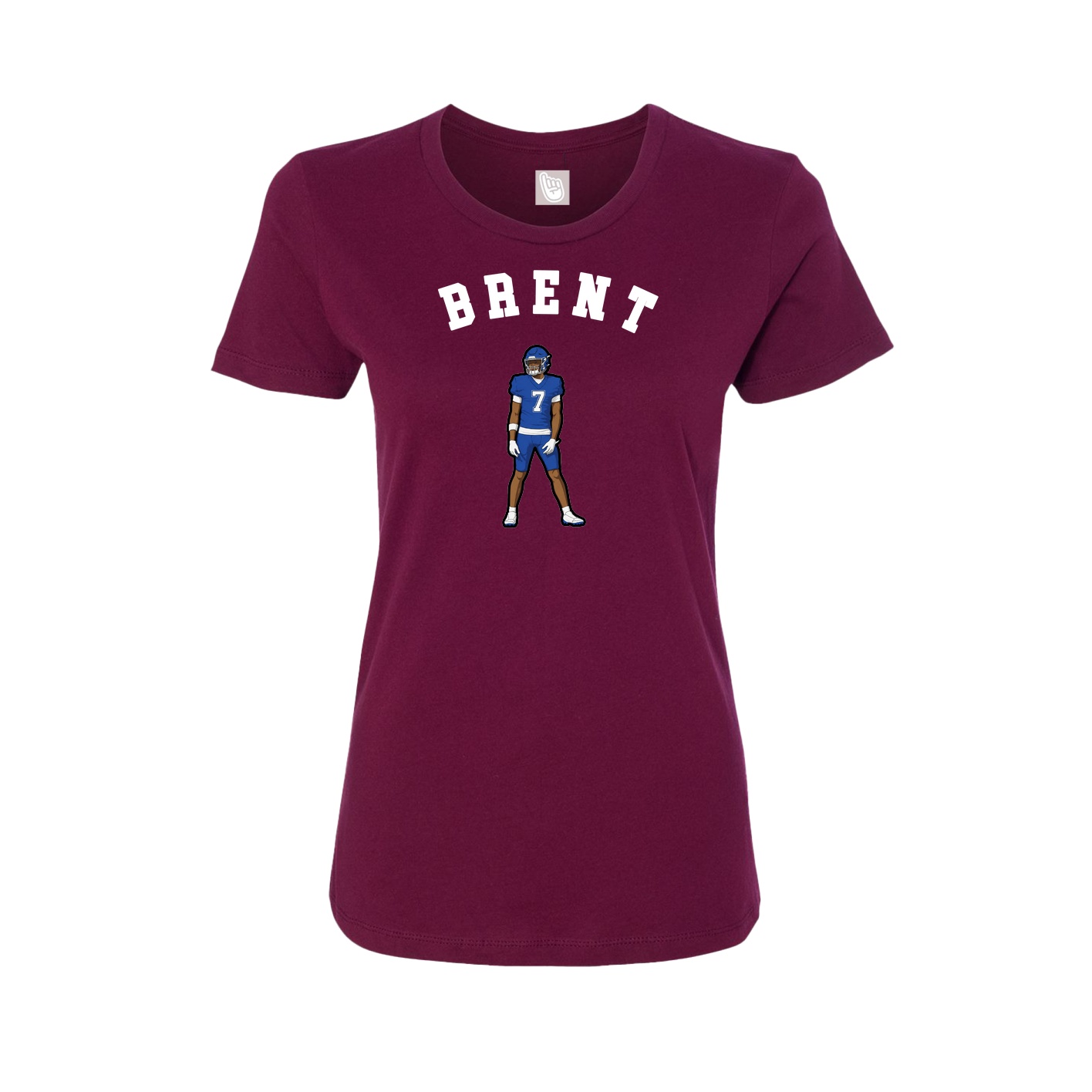 Fitted Women's Tee — Shirsey Arch in Maroon