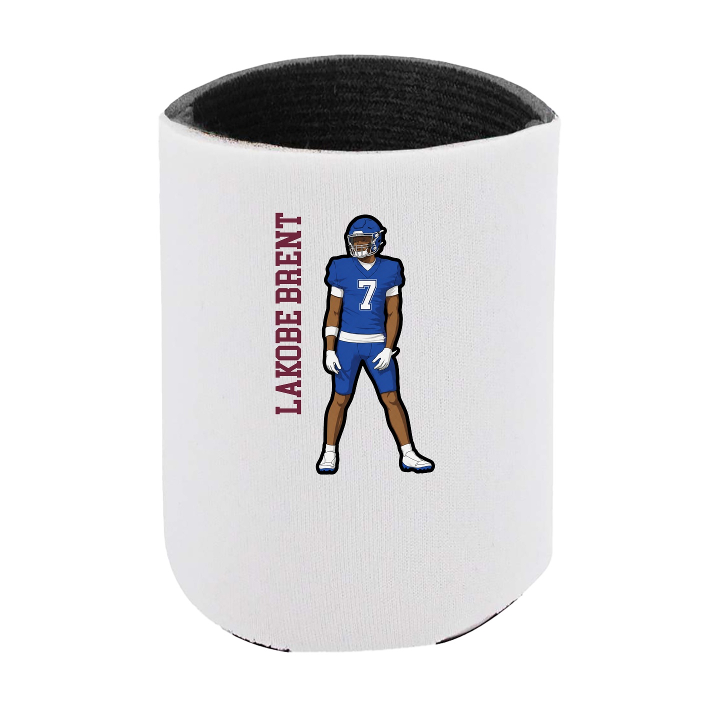 Can Holder — Name Vertical in White