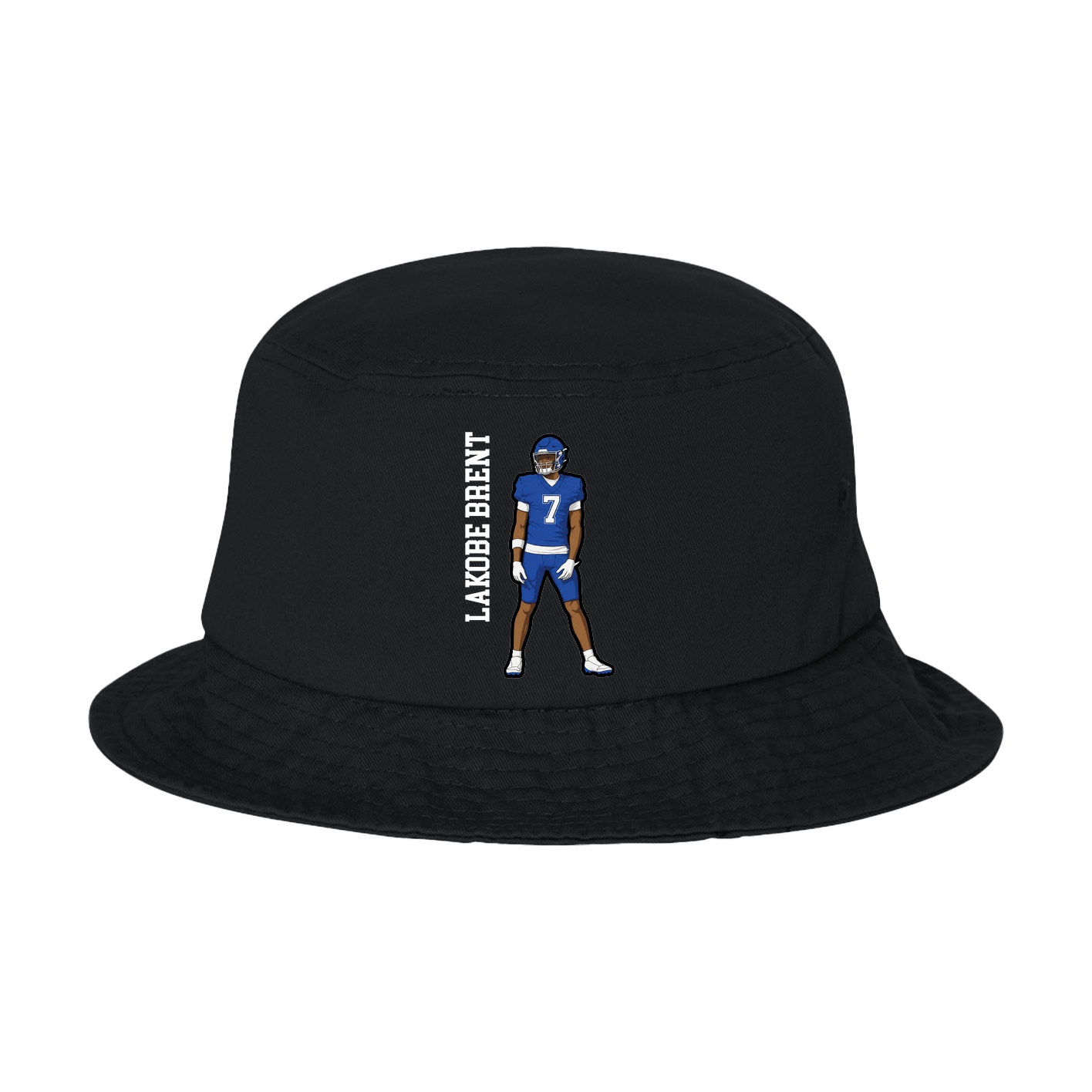 Bucket Cap — Name Vertical in Black