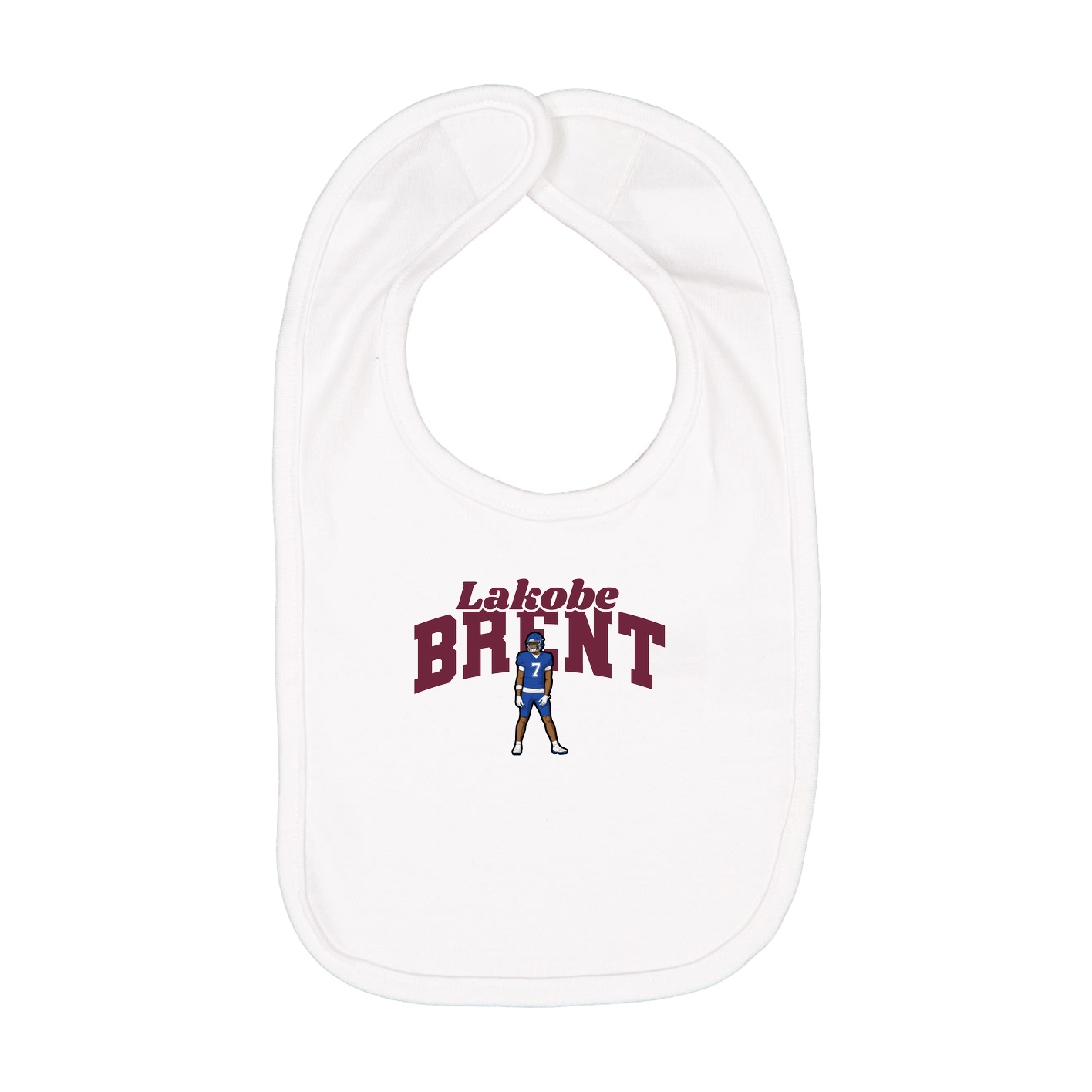 Infant Bib — Signature Arch in White