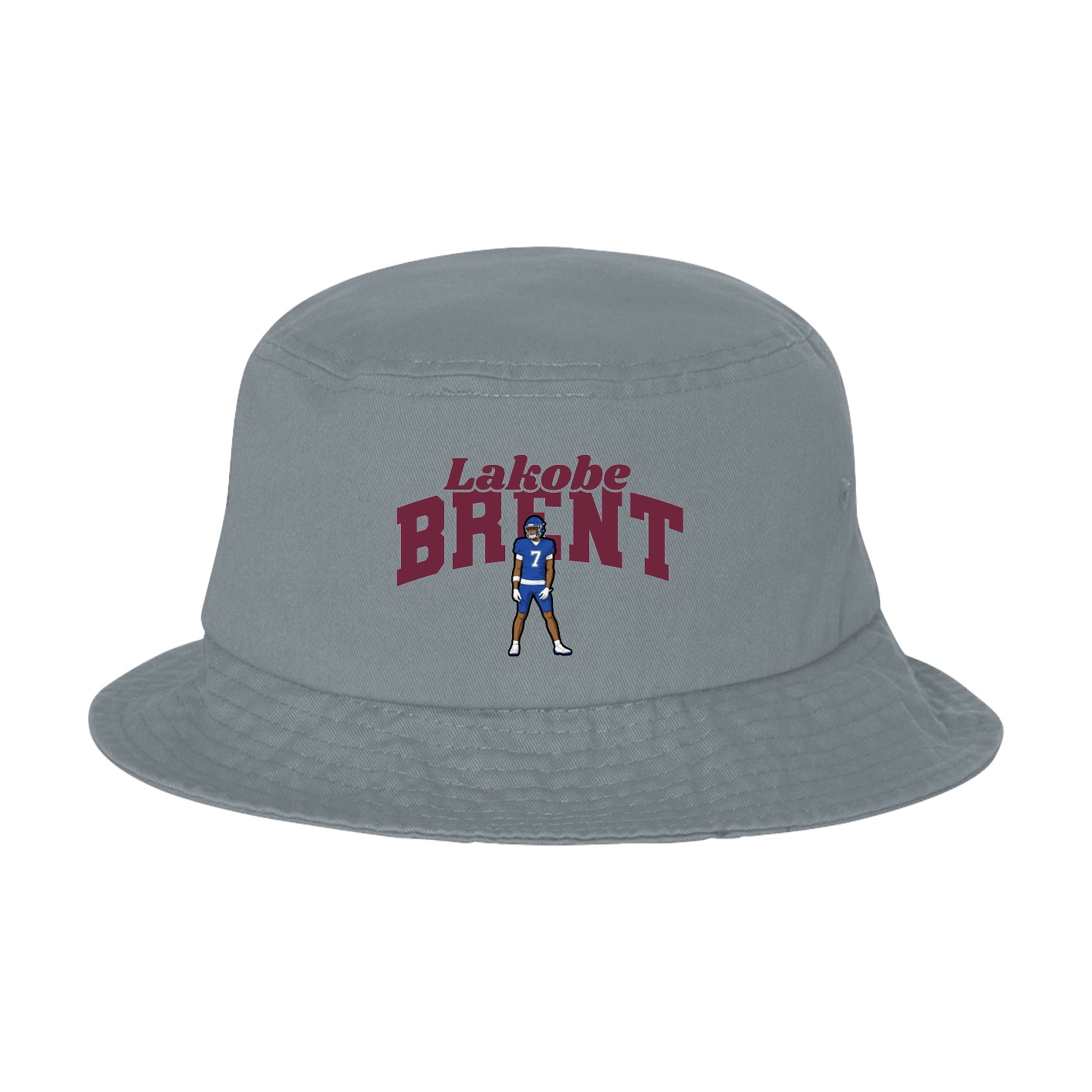 Bucket Cap — Signature Arch in Grey