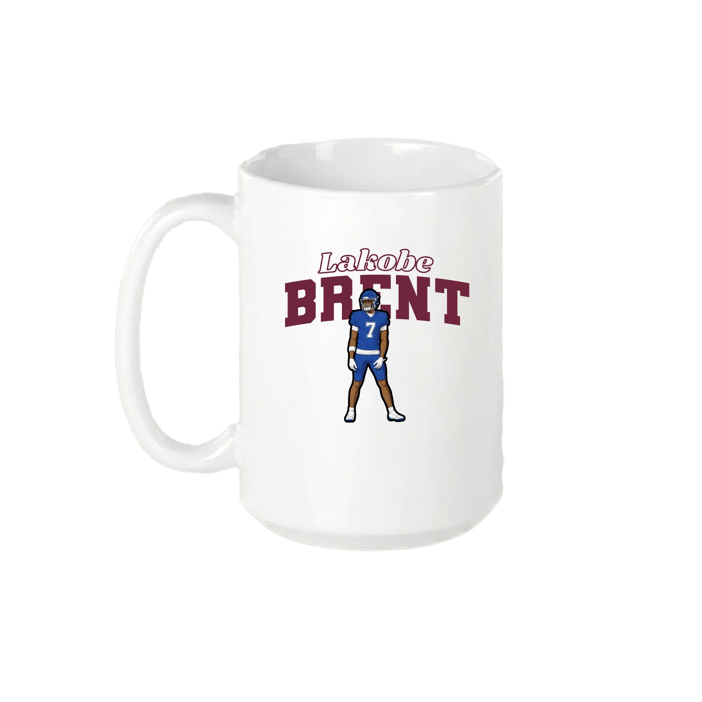 15oz Coffee Mug — Name Arch in White