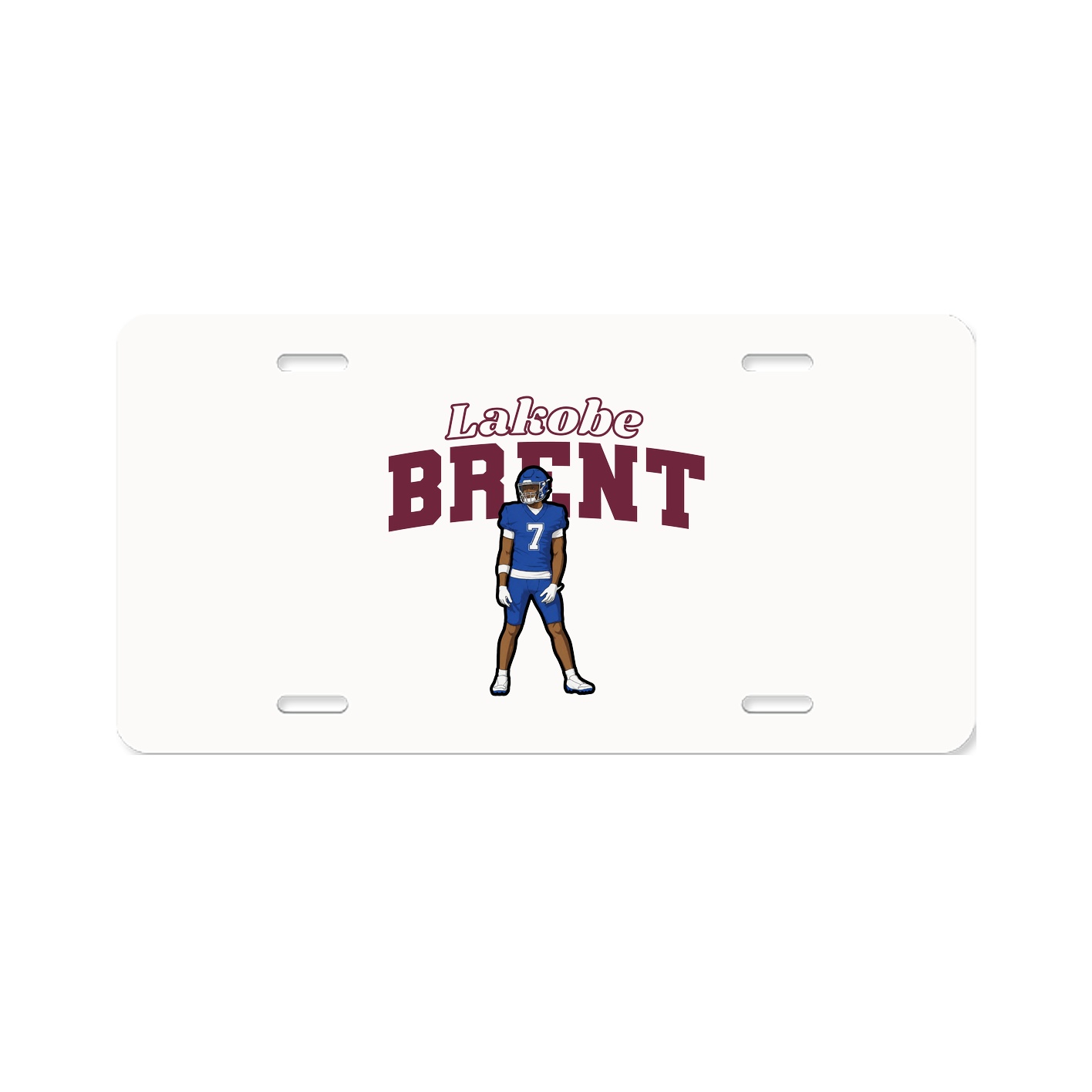 License Plate — Name Arch in Classic