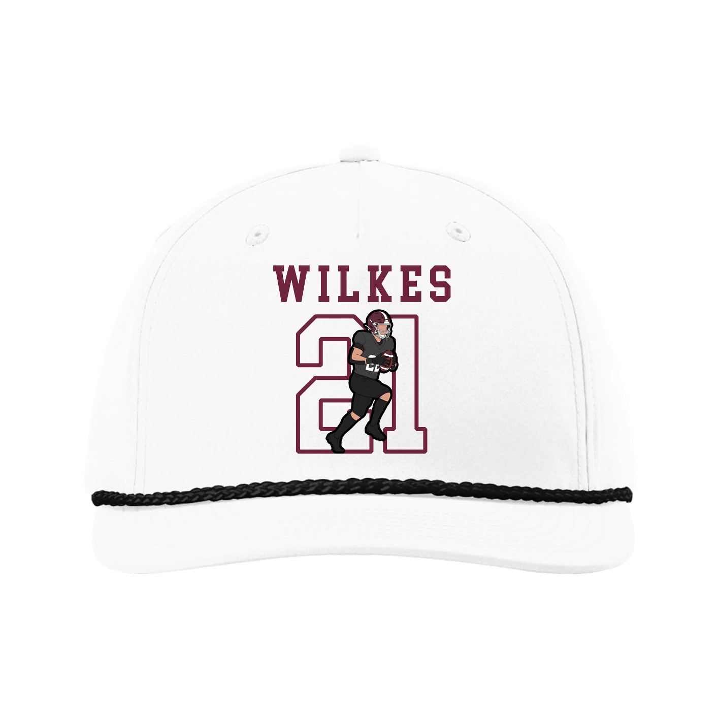 Five-Panel Classic Rope Cap — Shirsey in White