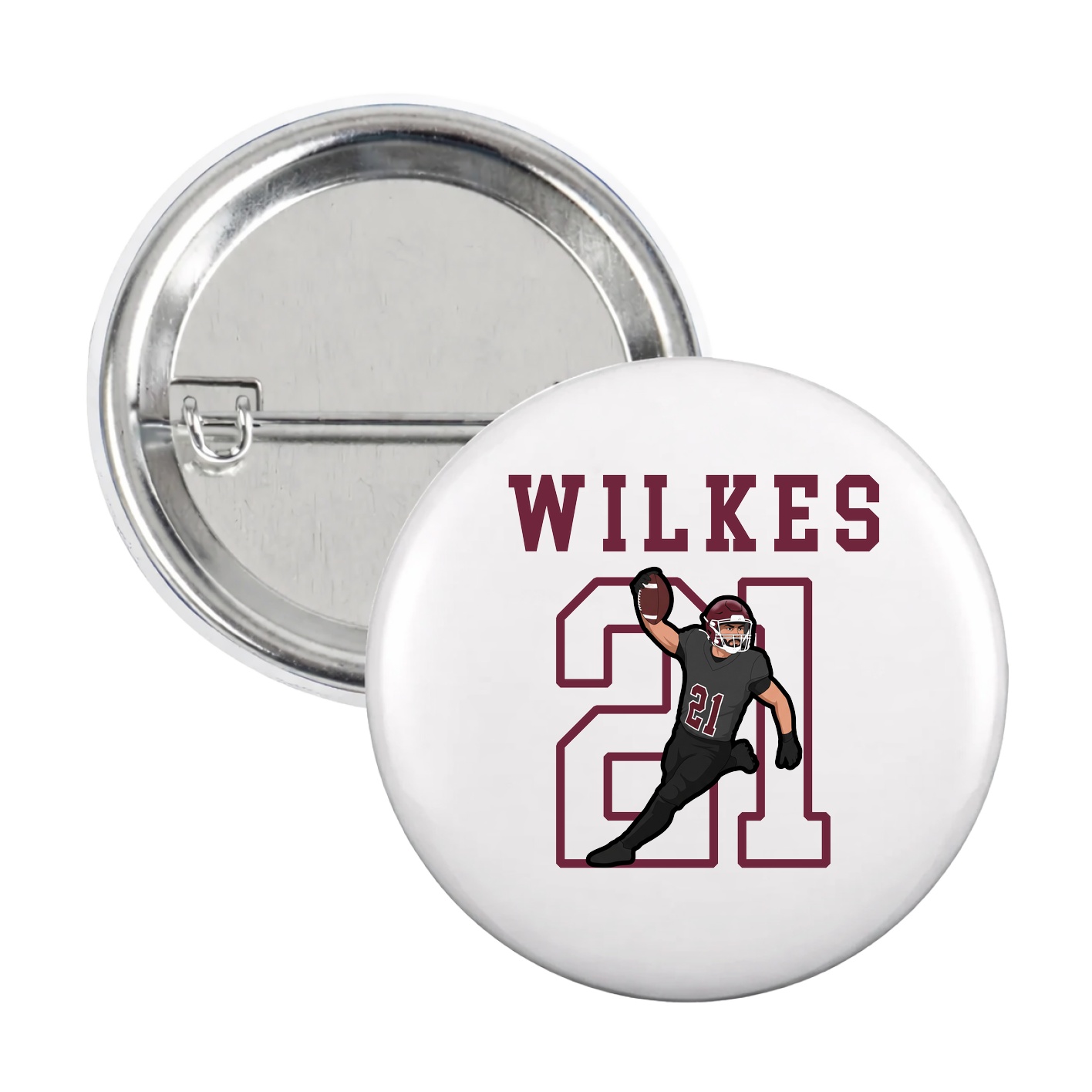 Game Day Button — Shirsey in White