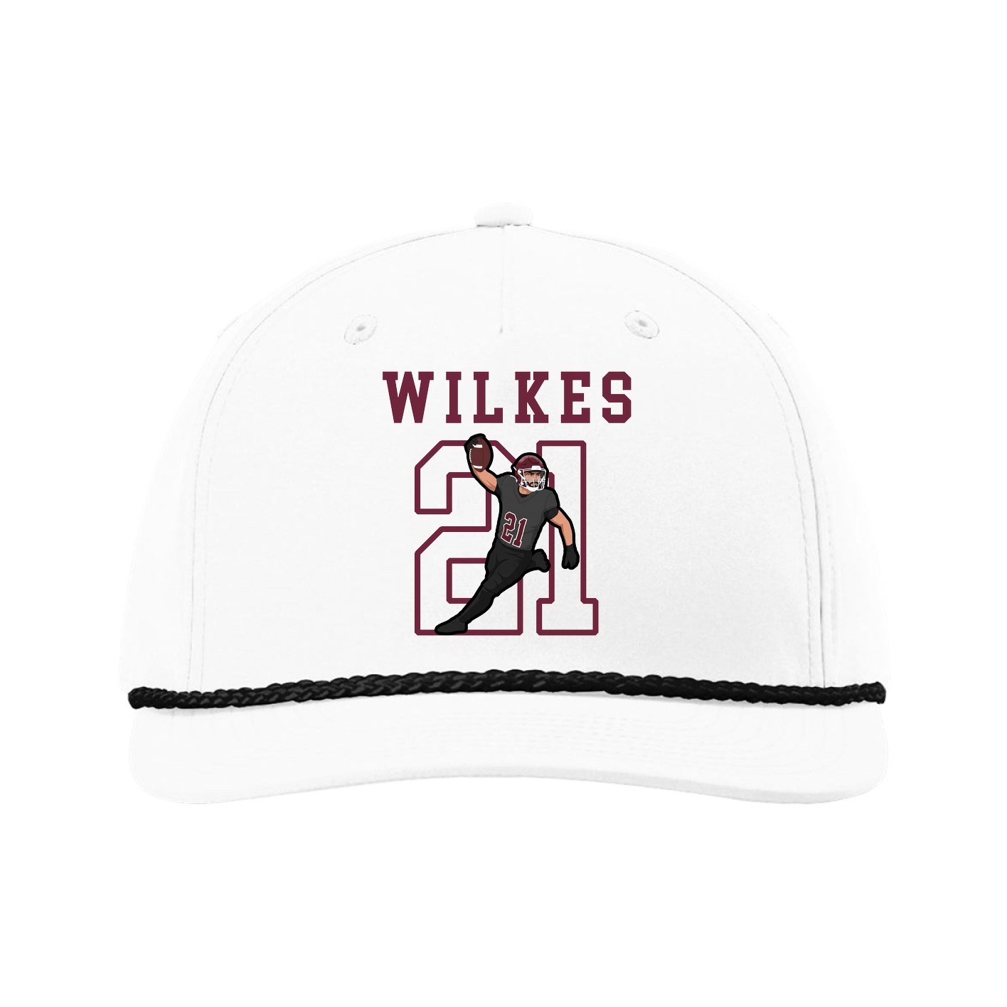 Five-Panel Classic Rope Cap — Shirsey in White