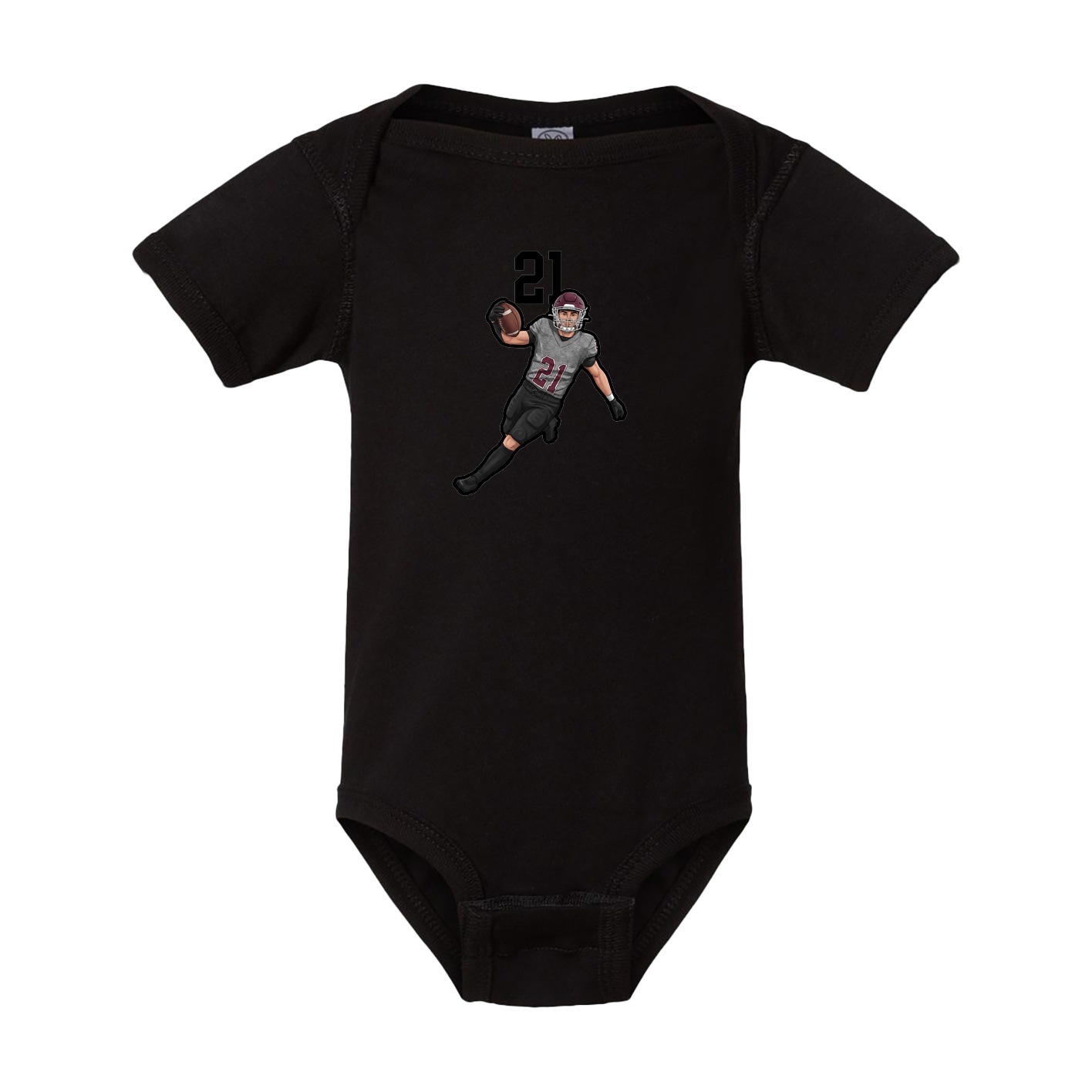 Baby Onesie — Number Top in Black