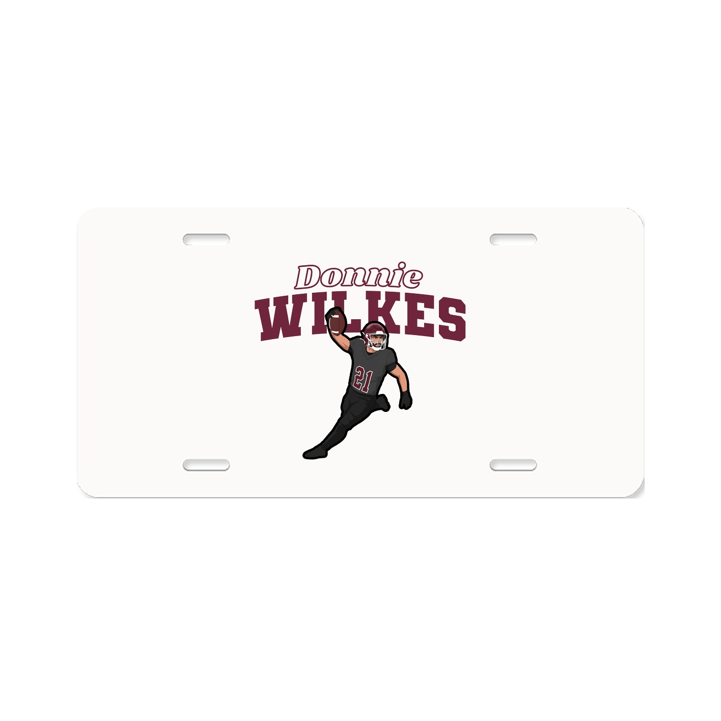 License Plate — Name Arch in Classic