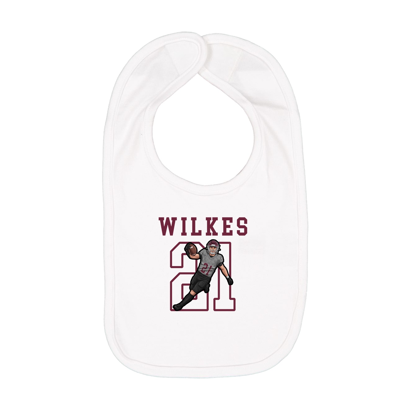 Infant Bib — Shirsey in White