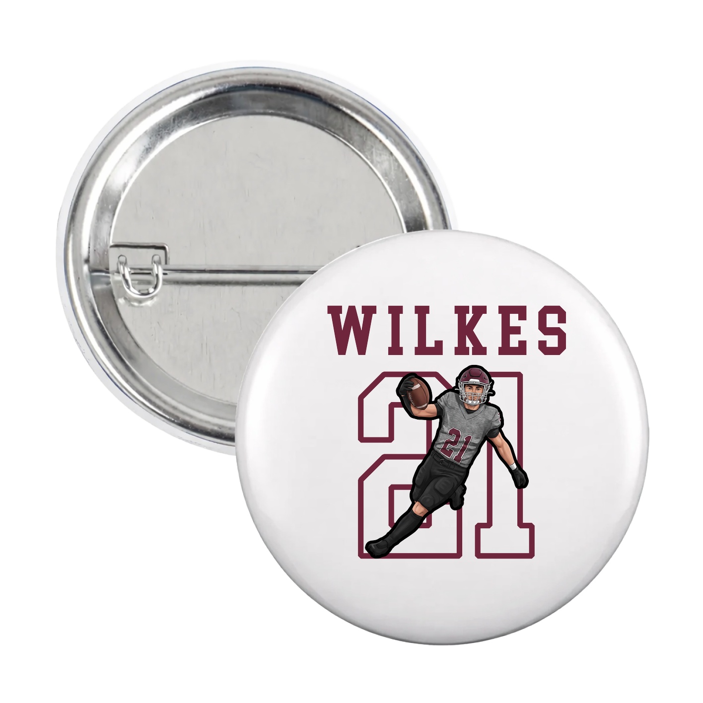Game Day Button — Shirsey in White
