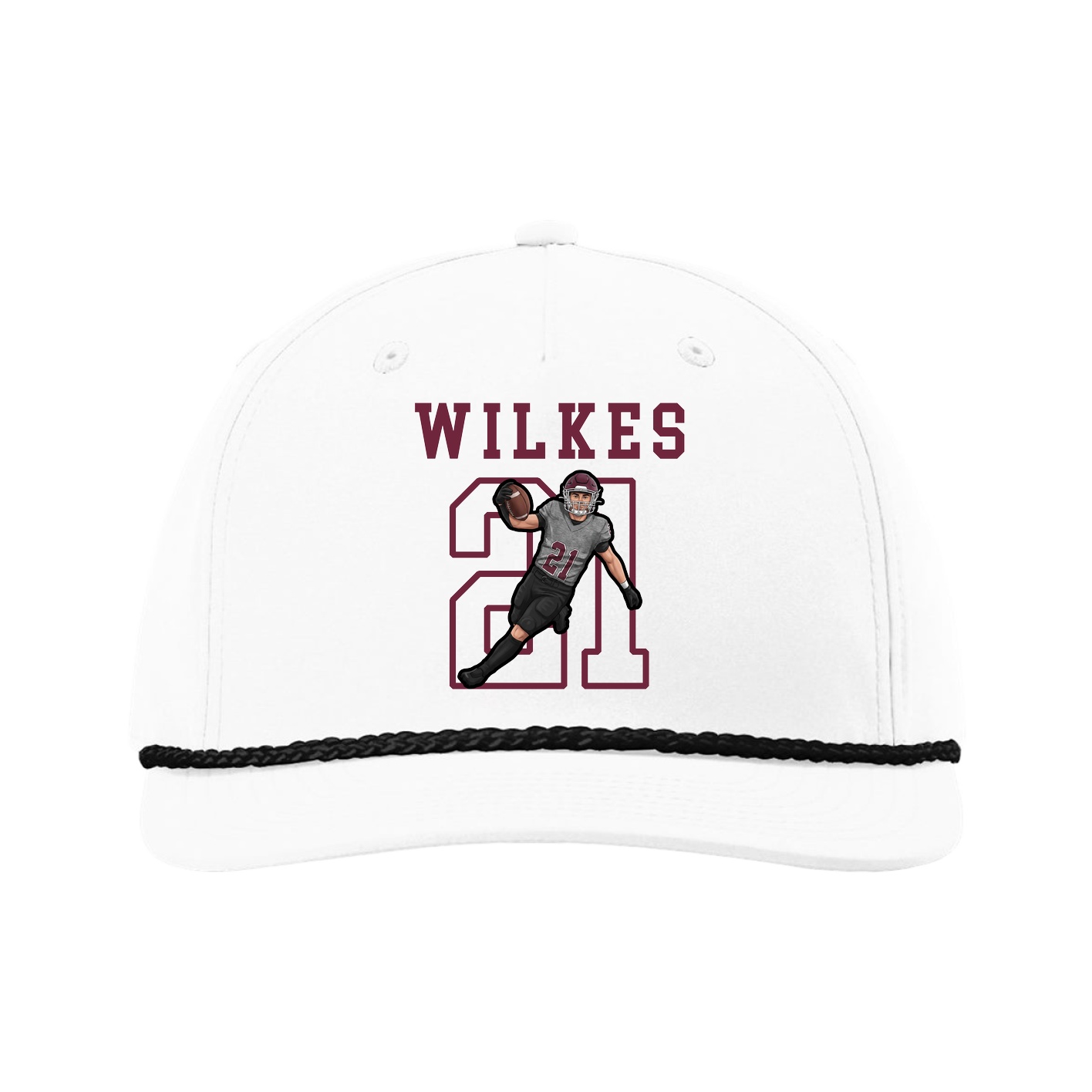 Five-Panel Classic Rope Cap — Shirsey in White