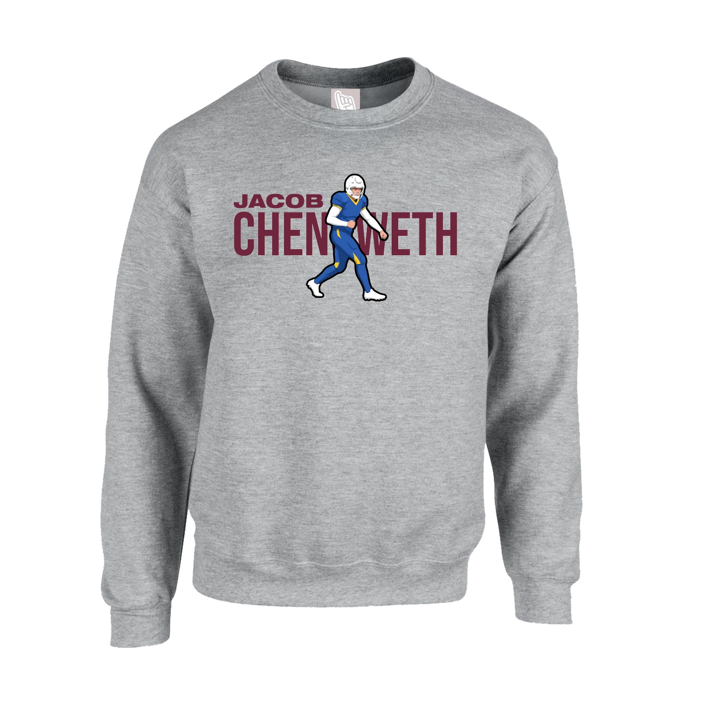 Fleece Crew — Player Name in Grey