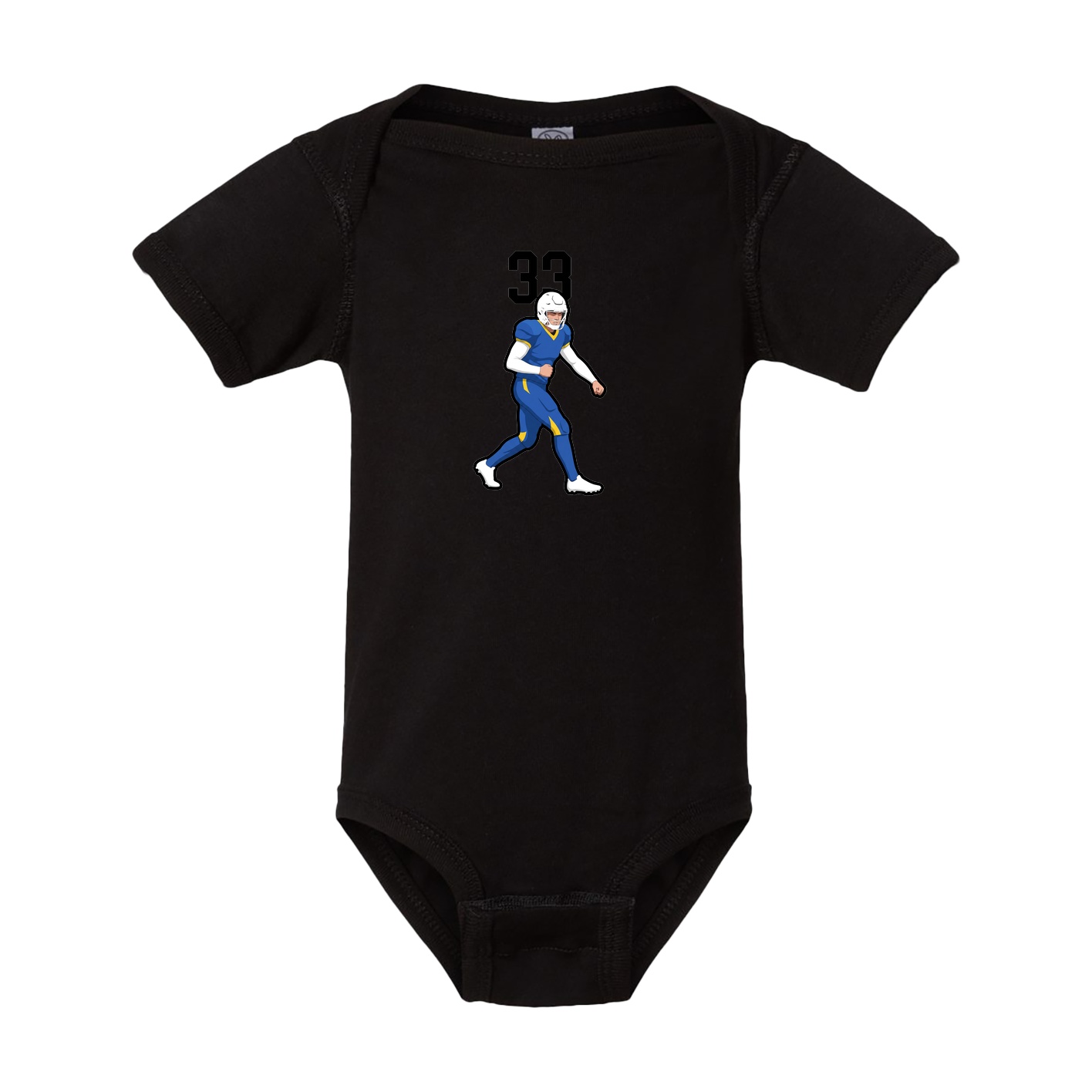 Baby Onesie — Number Top in Black
