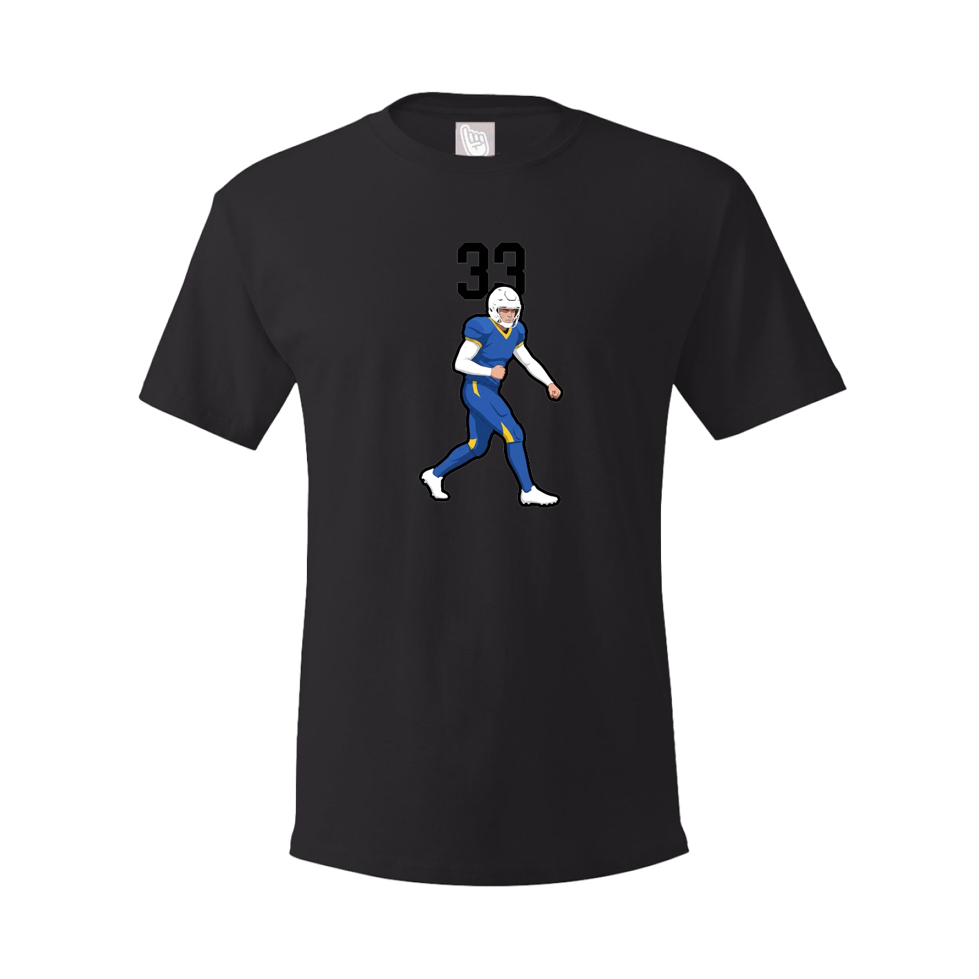 Youth Tee — Number Top in Black