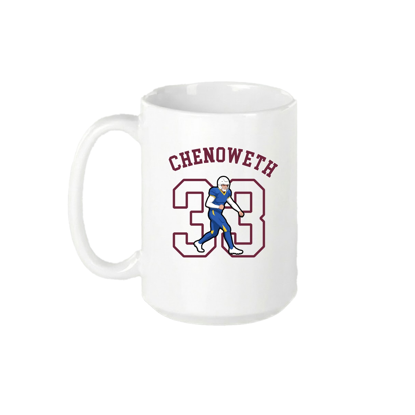 15oz Coffee Mug — Shirsey Arch in White