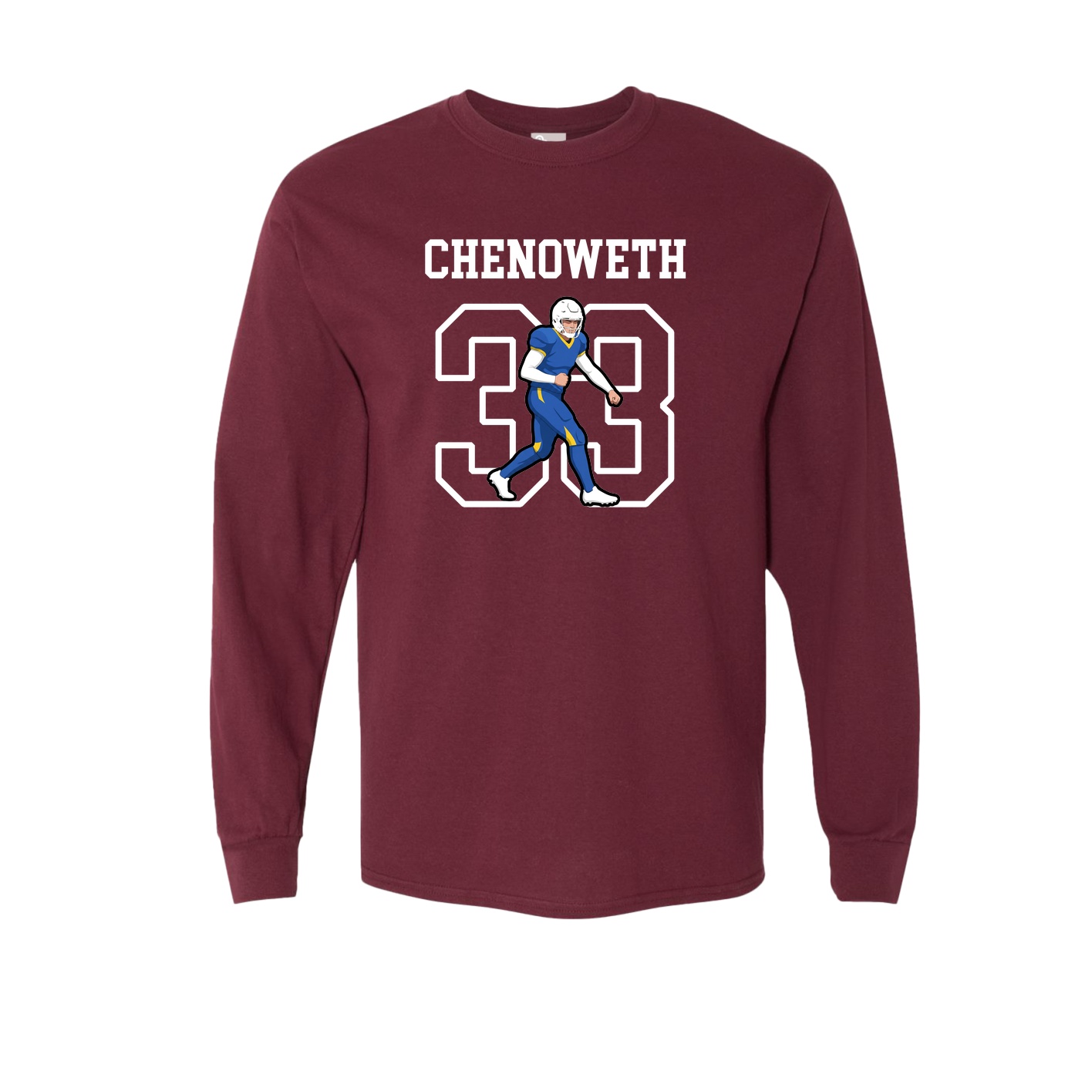Long Sleeve Tee — Shirsey in Maroon