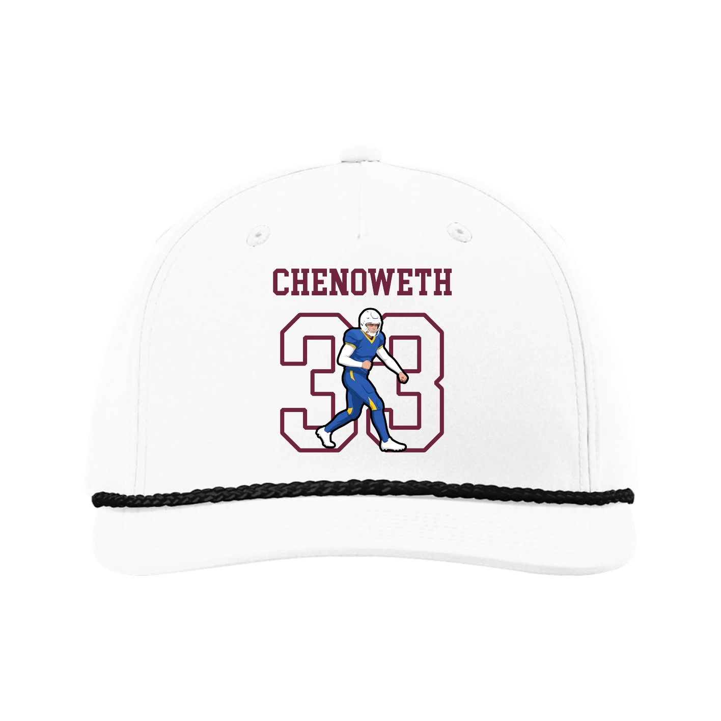 Five-Panel Classic Rope Cap — Shirsey in White